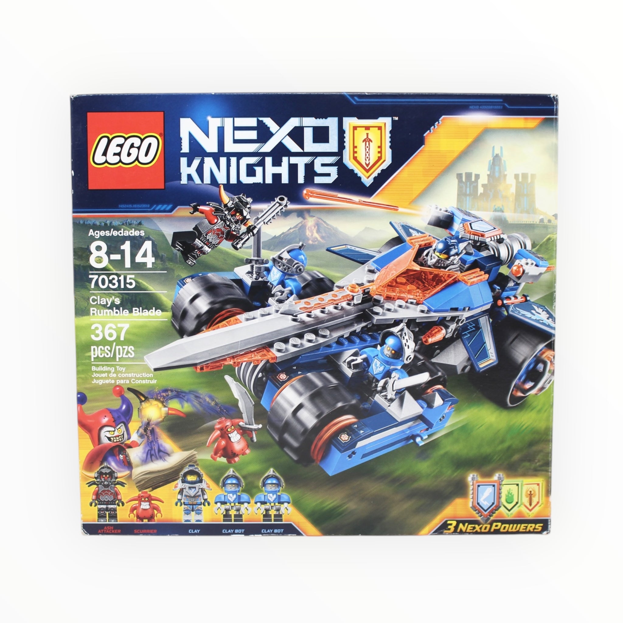 Certified Used Set 70315 Nexo Knights Clay’s Rumble Blade