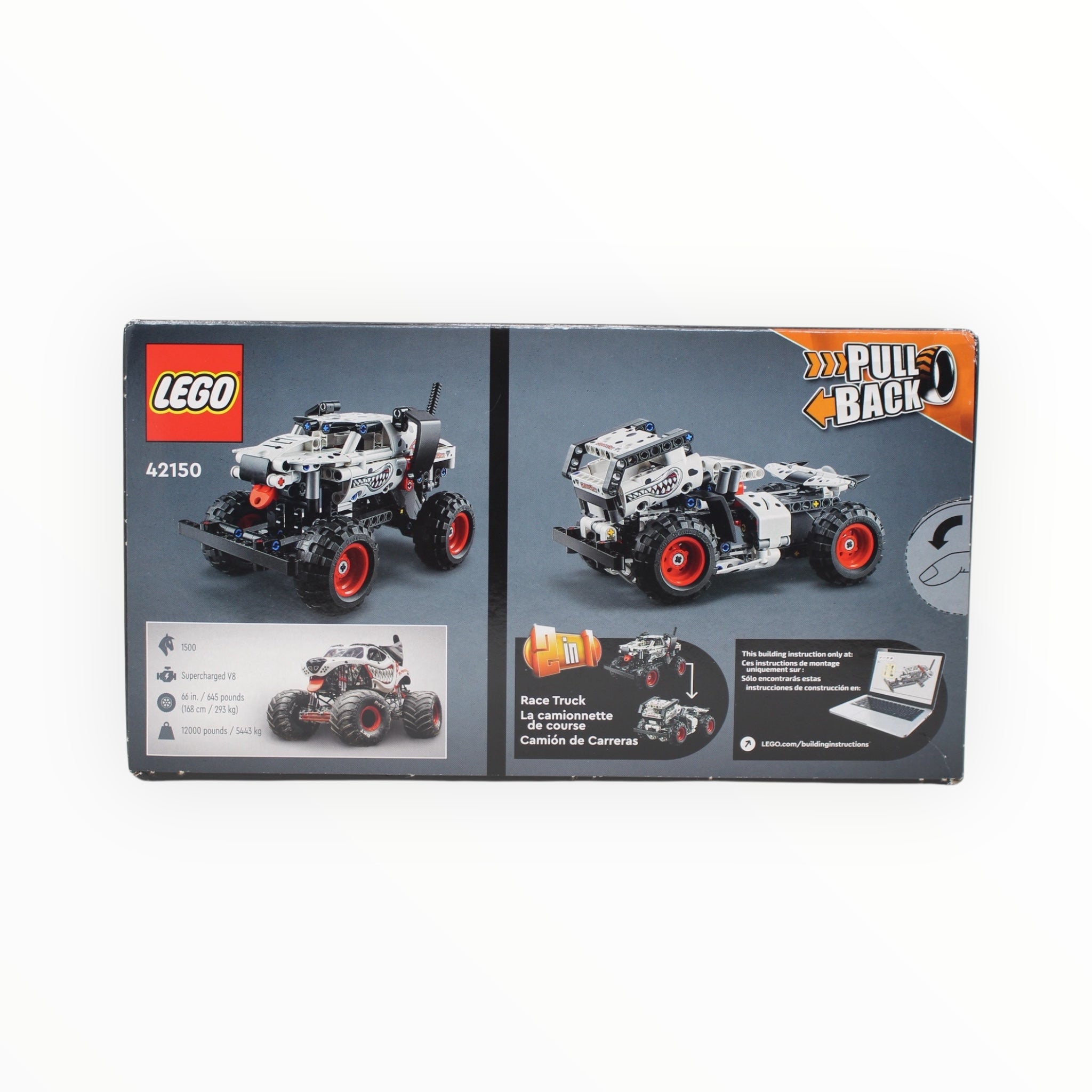 Retired Set 42150 Technic Monster Jam Monster Mutt Dalmatian (slight box damage)