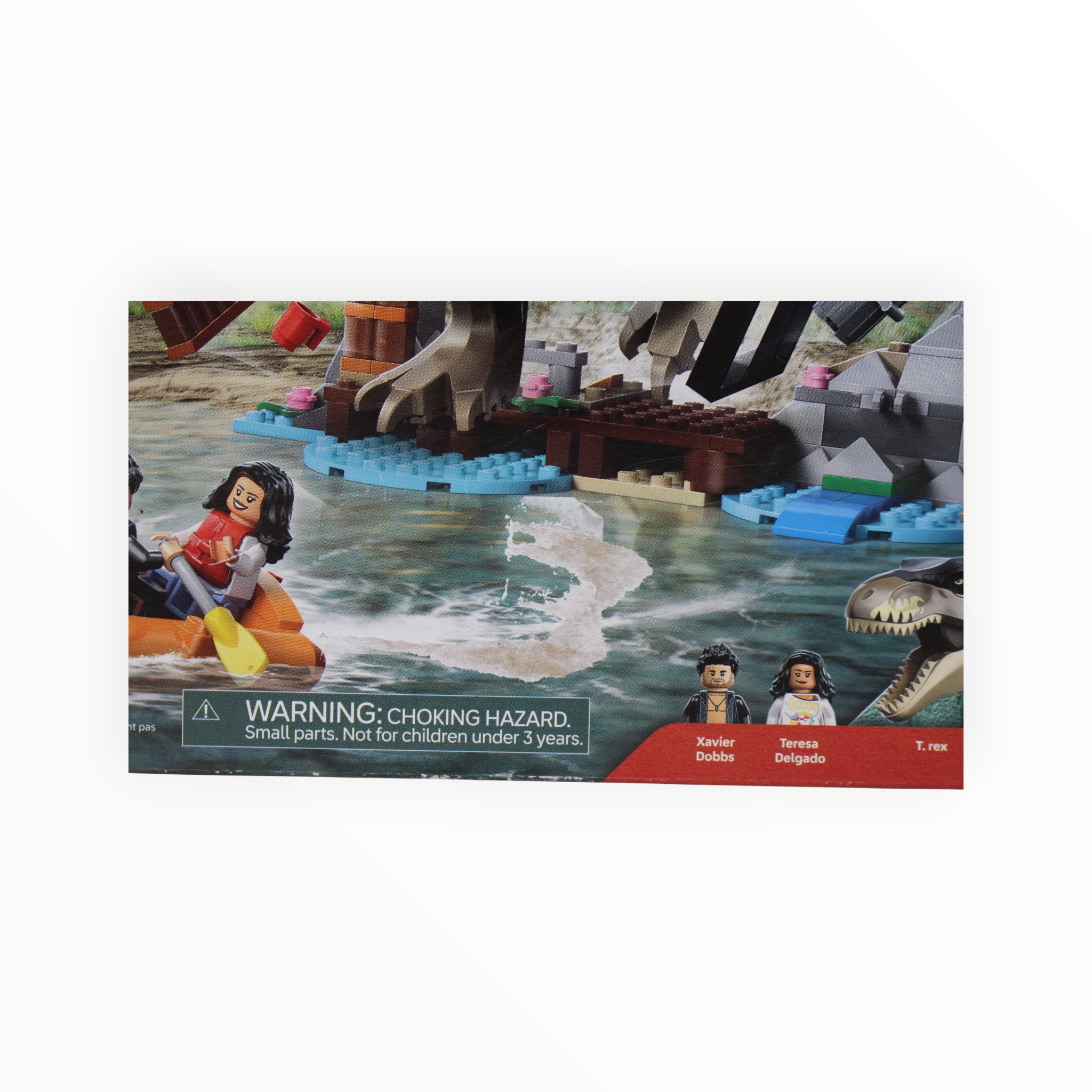 Certified Used Set 96975 Jurassic World T. rex River Escape (open box sealed bags, damaged box)