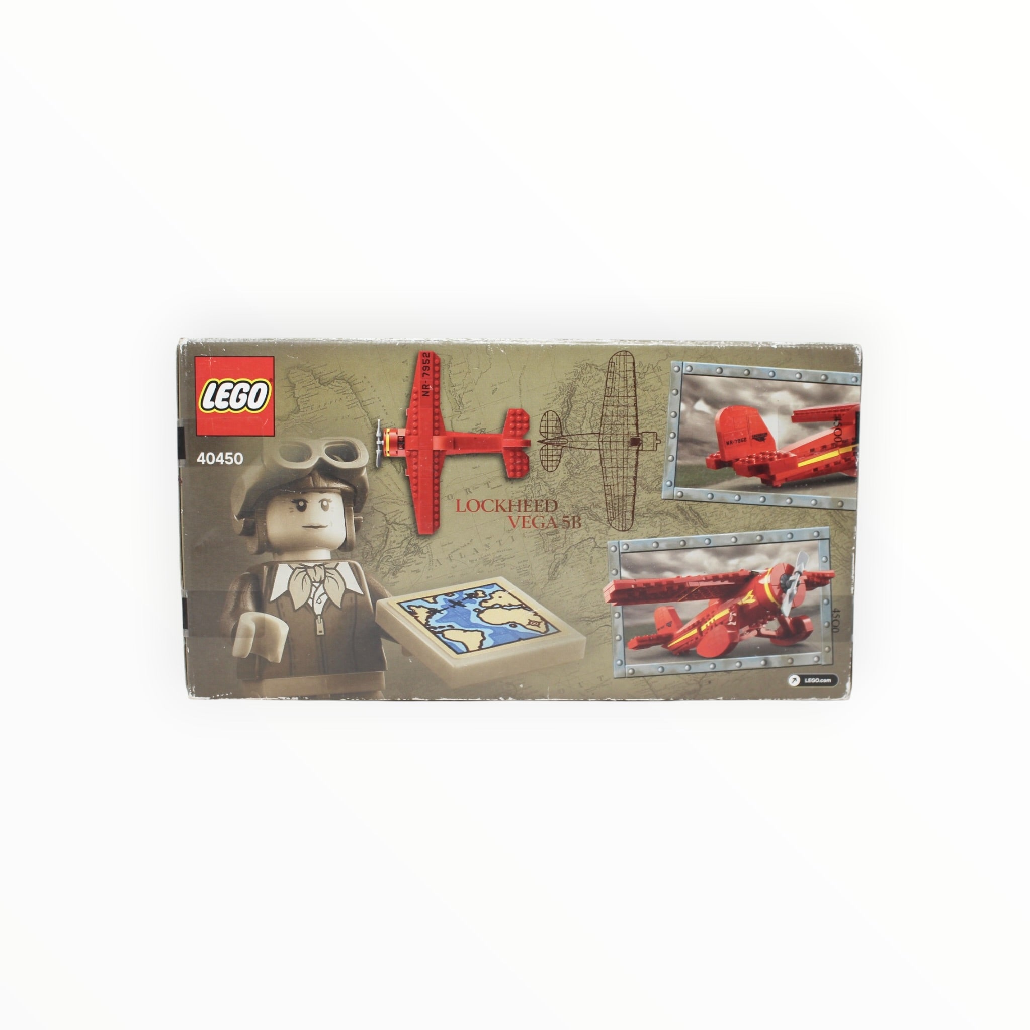 Retired Set 40450 LEGO Amelia Earhart Tribute (slight box damage)