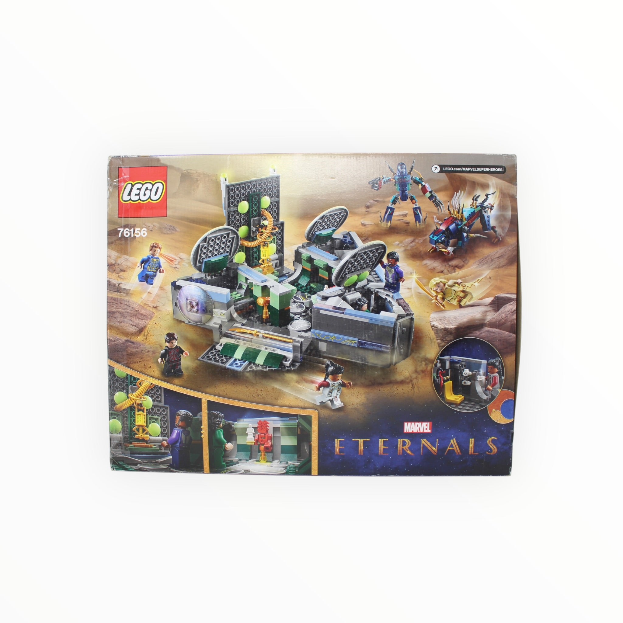 Certified Used Set 76156 Eternals Rise of the Domo (damaged box, open box, sealed bags)