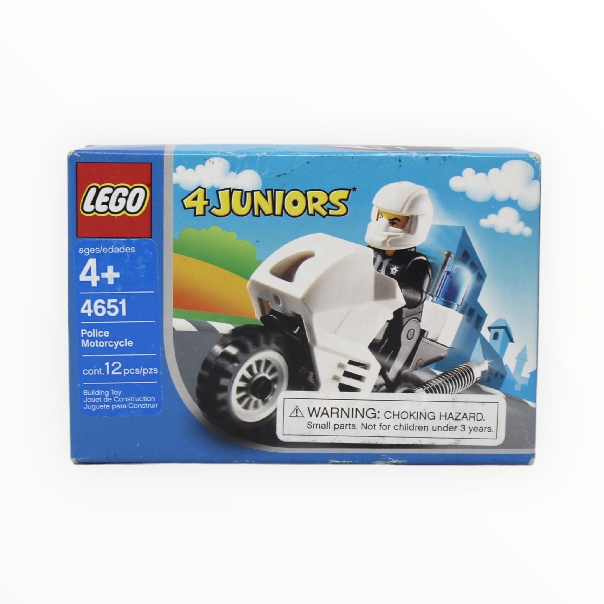 Retired Set 4651 LEGO 4 Juniors Police Motorcycle