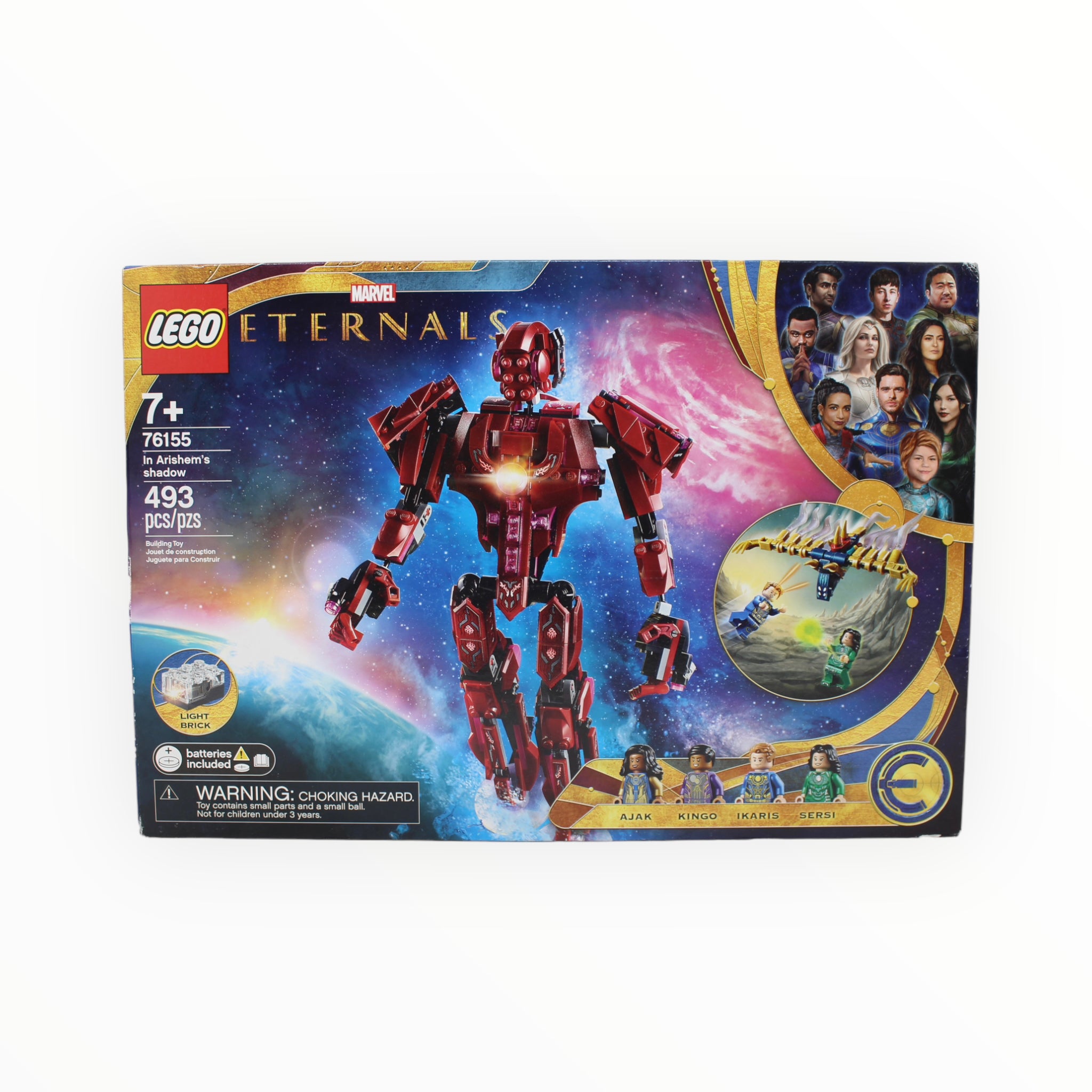 Retired Set 76155 Eternals In Arishem’s shadow (one hole punched)