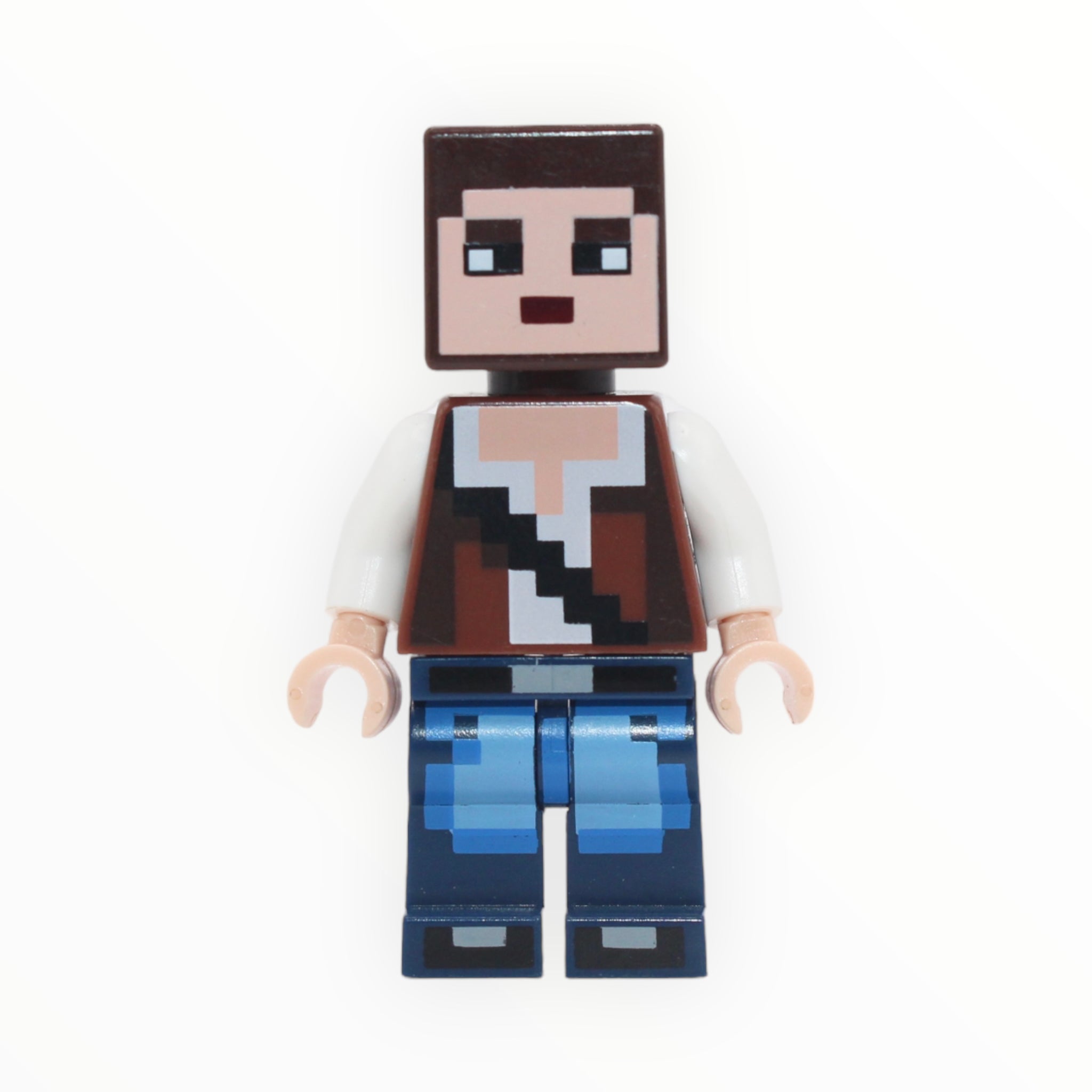 Minecraft Skin 3 (brown vest, strap, blue jeans)