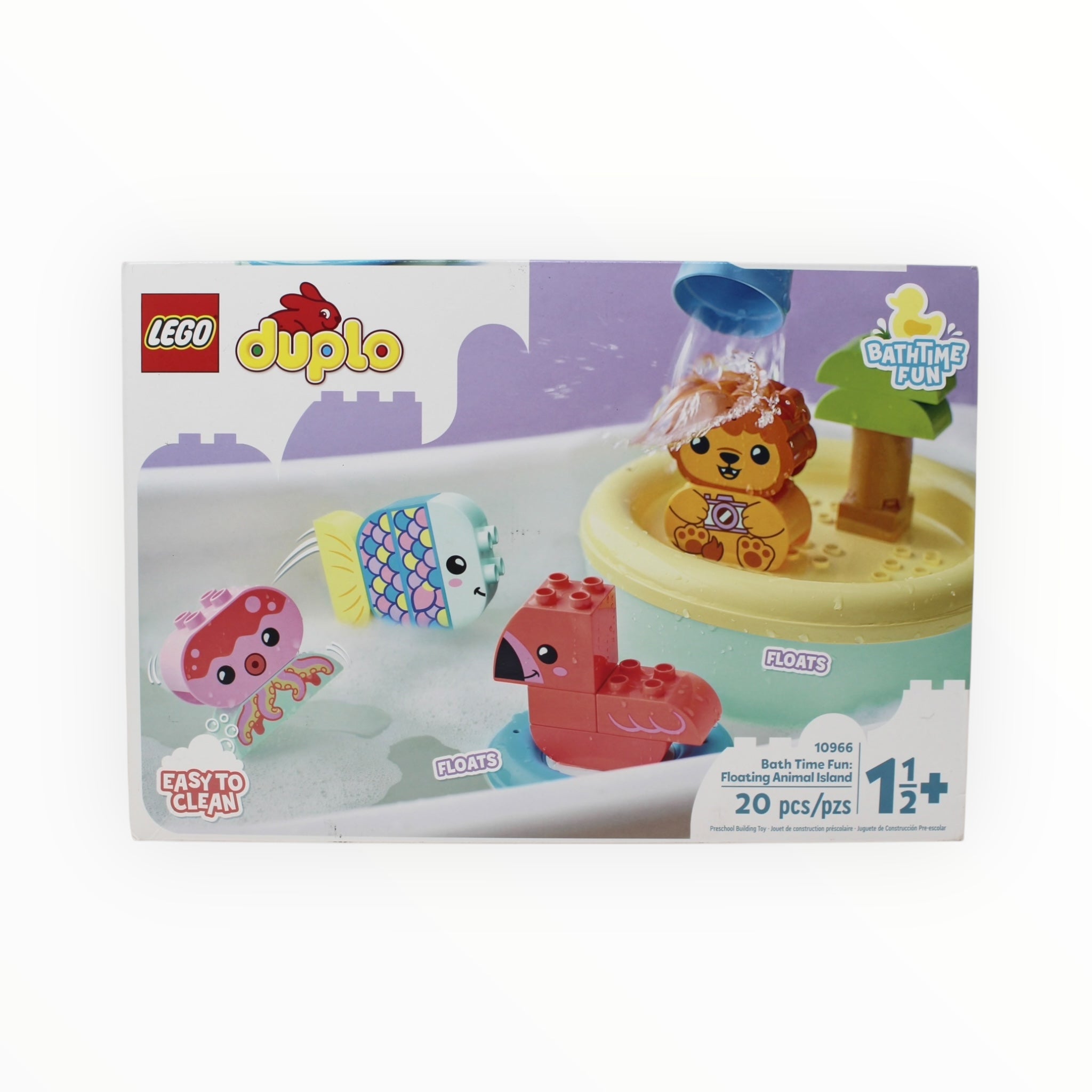 Retired Set 10966 DUPLO Bath Time Fun: Floating Animal Island (slight box damage)