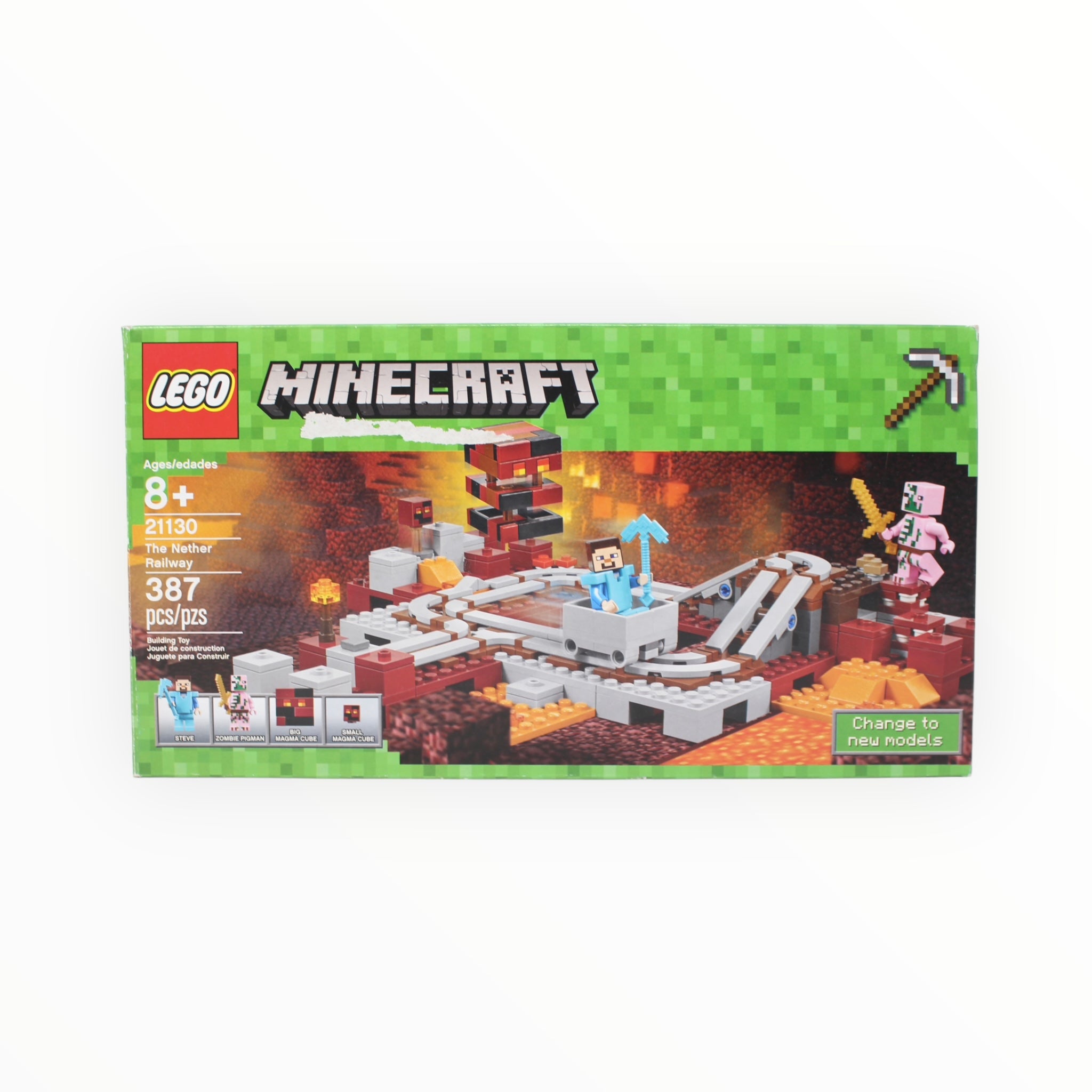 Certified Used Set 21130 Minecraft The Nether Railway
