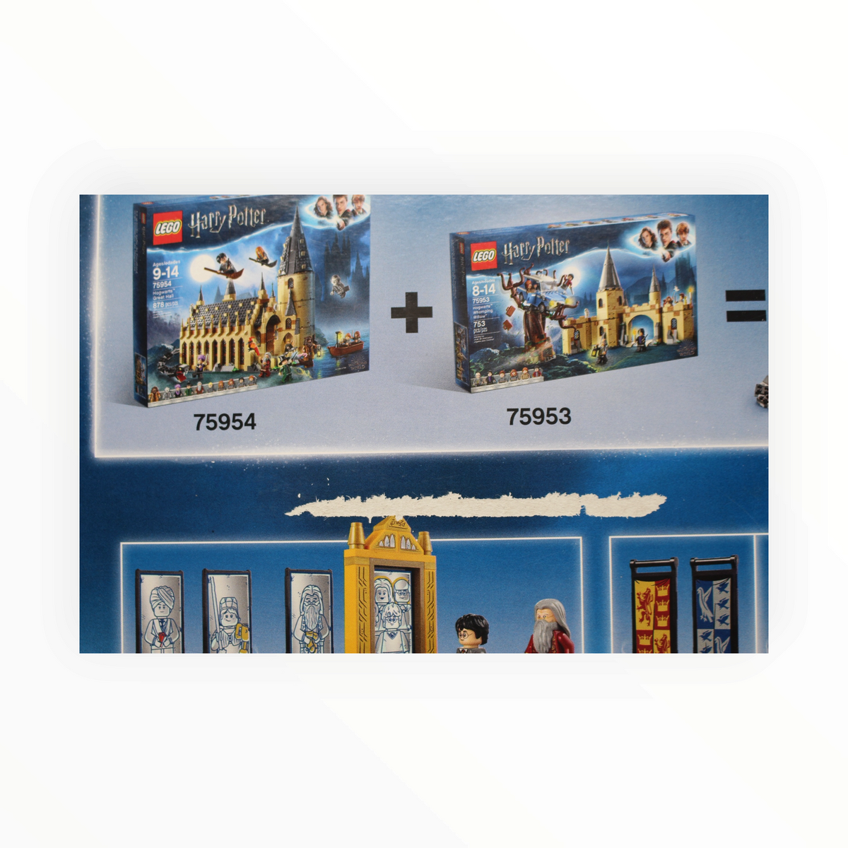 Certified Used Set 75954 Harry Potter Hogwarts Great Hall (2018, slight box damage)