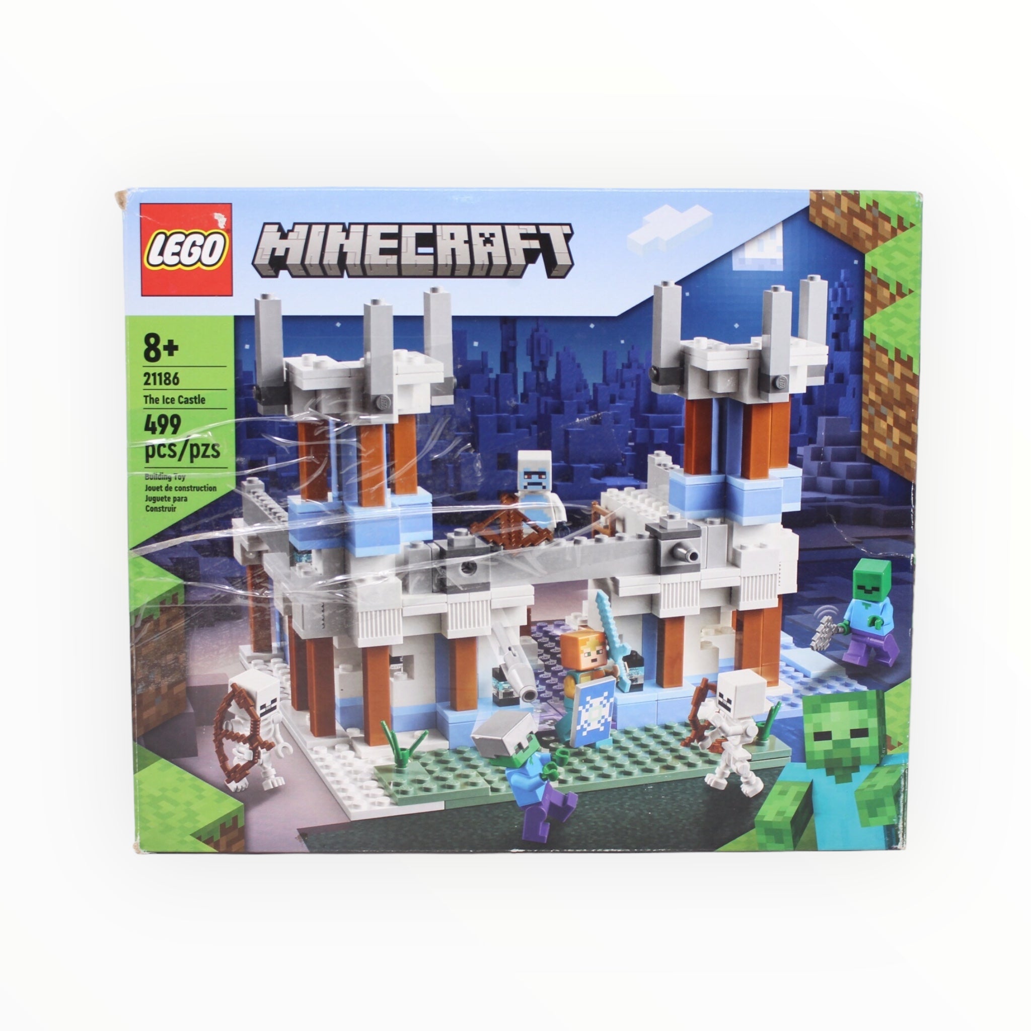 Certified Used Set 21186 Minecraft The Ice Castle (damaged box)