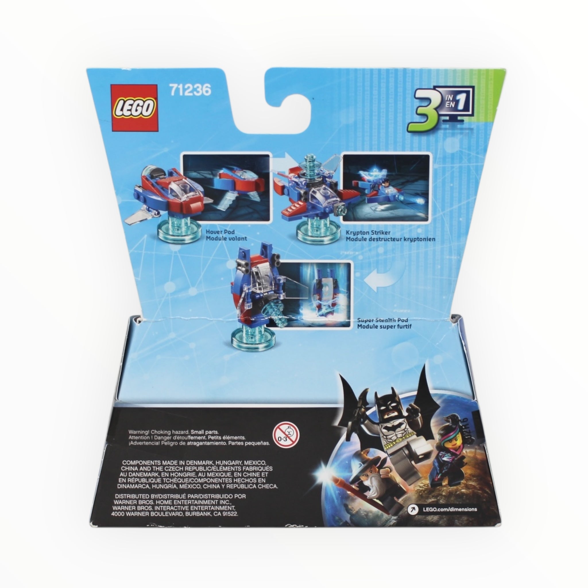 Retired Set 71236 Dimensions Fun Pack - Superman and Hover Pod (slight box damage)