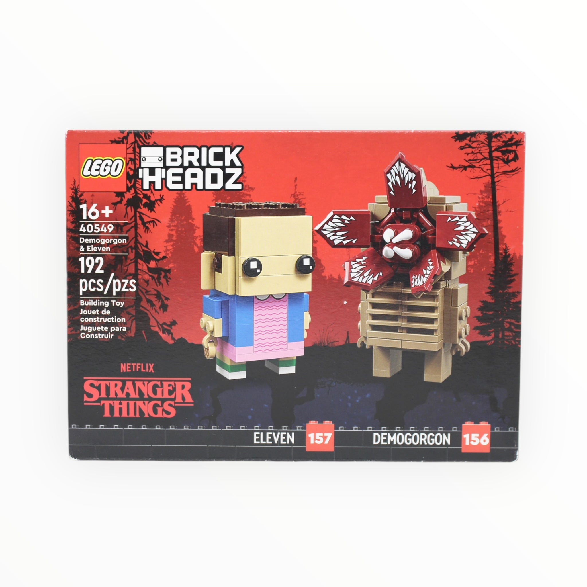 Retired Set 40549 Stranger Things BrickHeadz Demogorgon & Eleven
