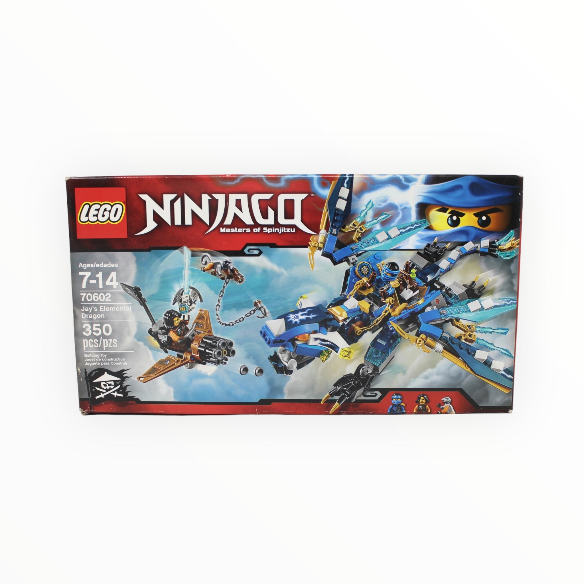 Certified Used Set 70602 Ninjago Jay’s Elemental Dragon (open box, sealed bags)