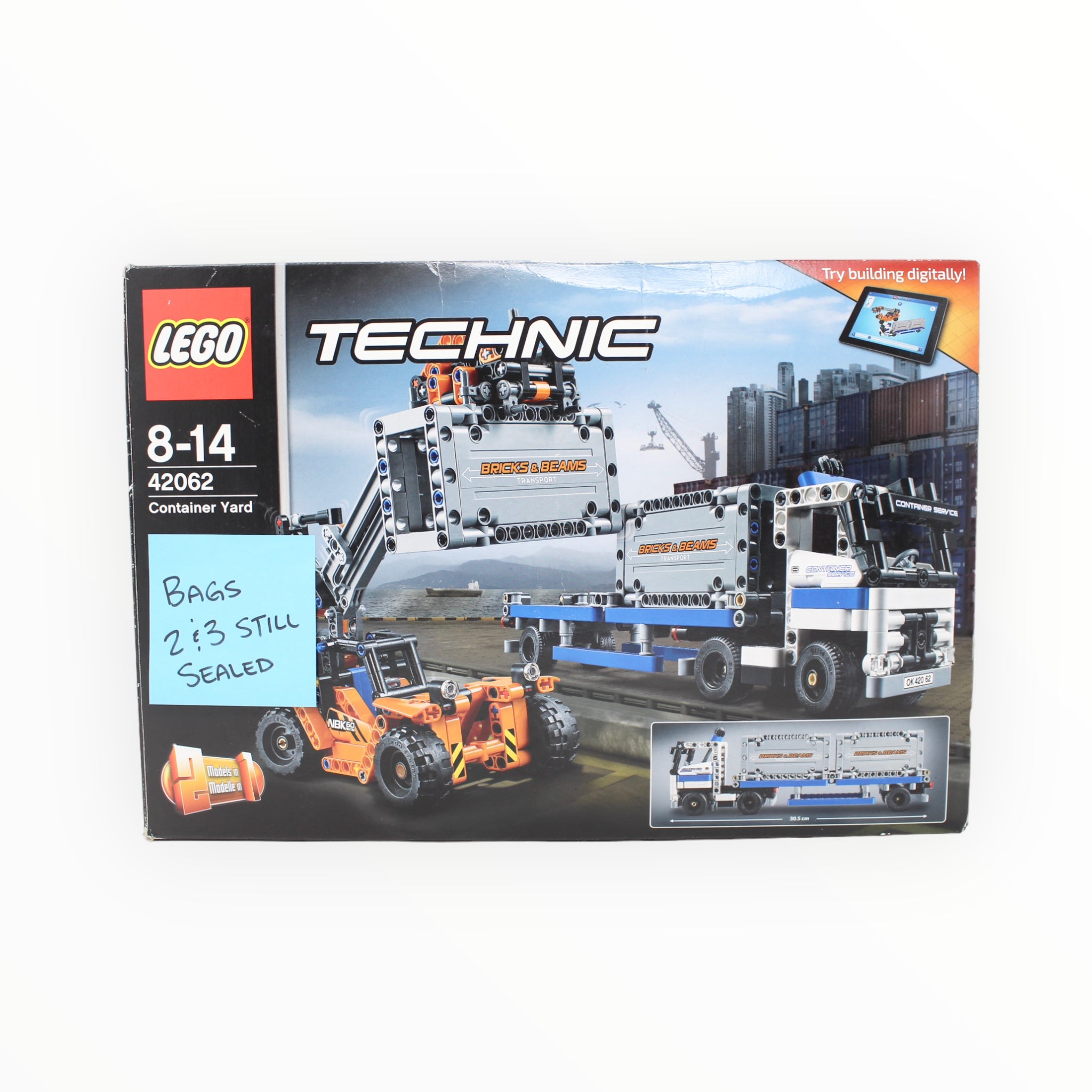 Certified Used Set 42062 Technic Container Yard (Bag 1 opened, Bags 2 + 3 sealed)