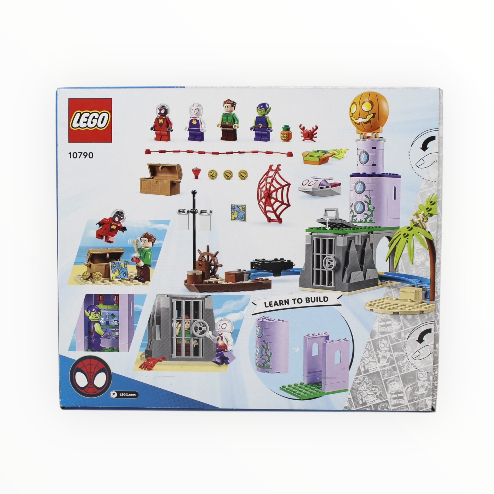 Retired Set 10790 Spidey and his Amazing Friends Team Spidey at Green Goblin's Lighthouse