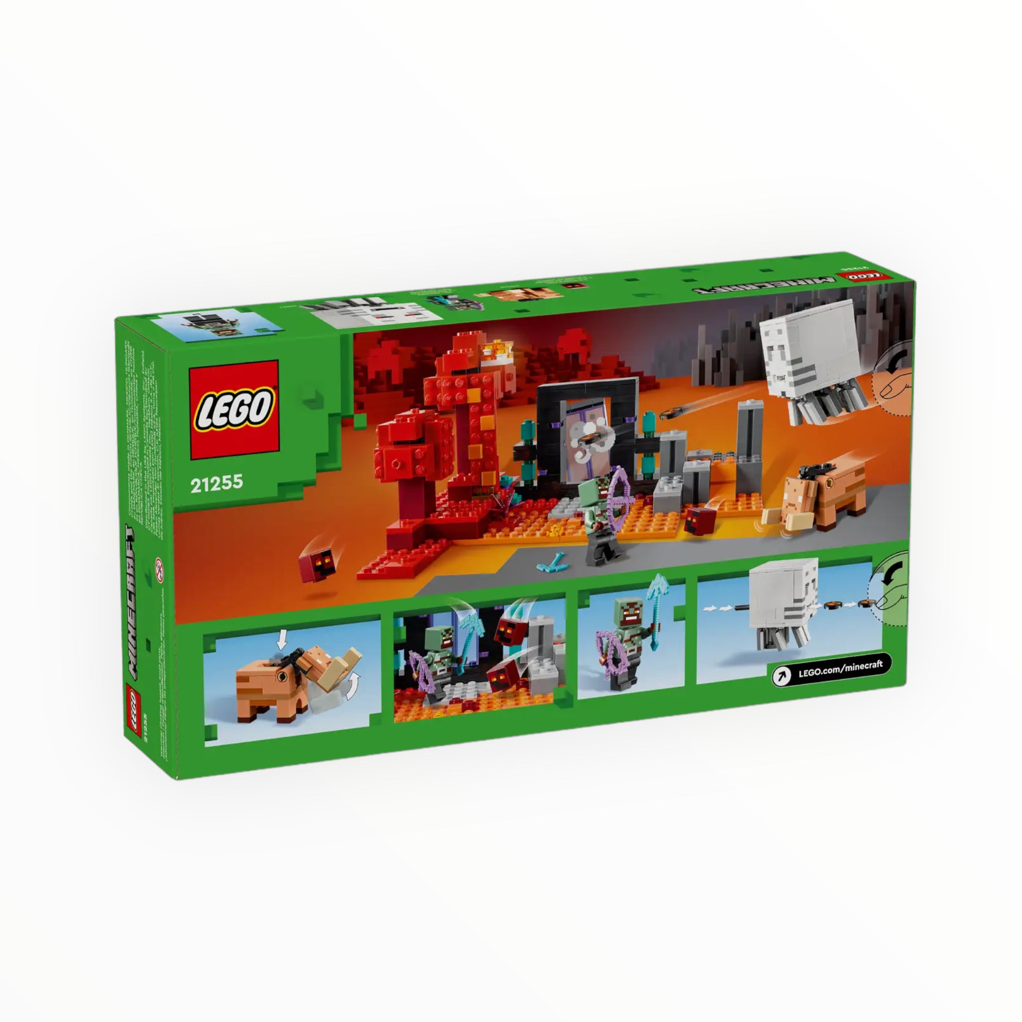 LEGO Minecraft The Nether Portal Ambush Adventure Set, Building Toy for  Kids with Minecraft Action Figures and Battle Scenes, Minecraft Toy for  Boys