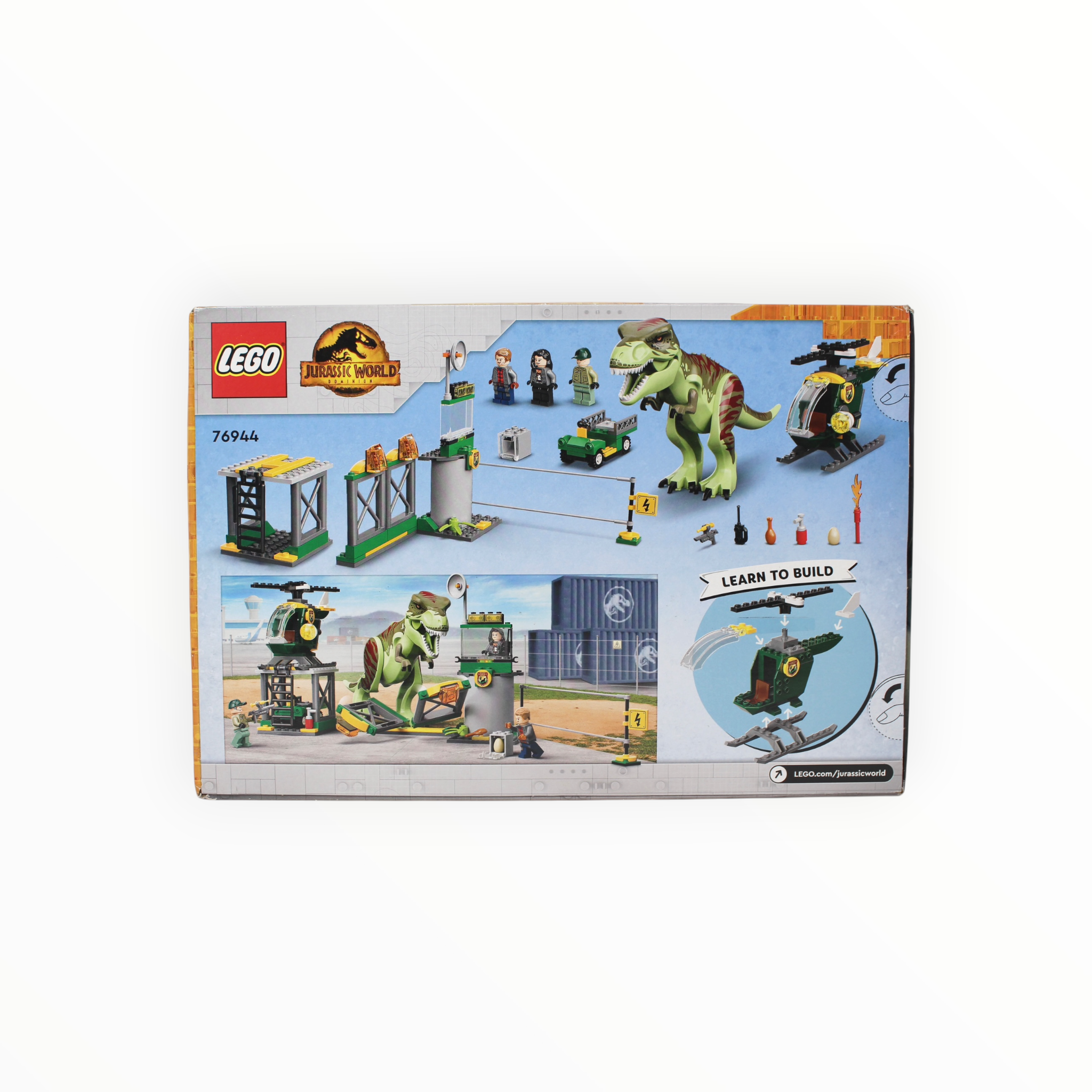 Retired Set 76944 Jurassic World T. rex Dinosaur Breakout (slight box damage)