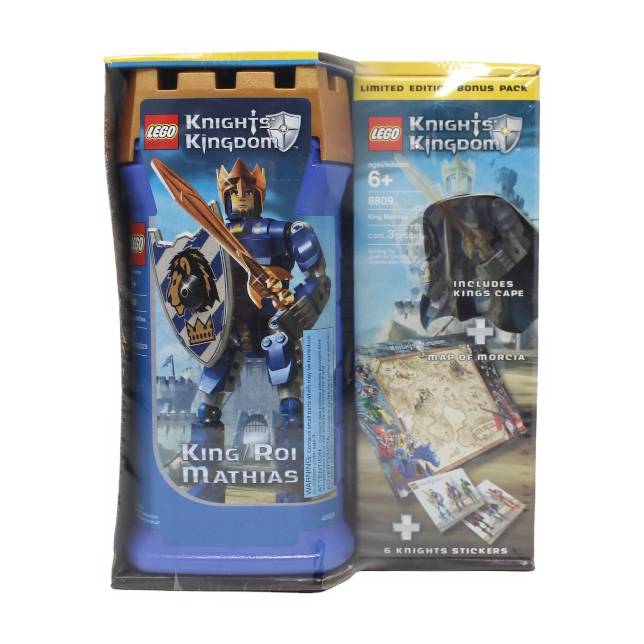 Retired Set 8809 Knights’ Kingdom King Mathias Limited Edition Bonus Pack