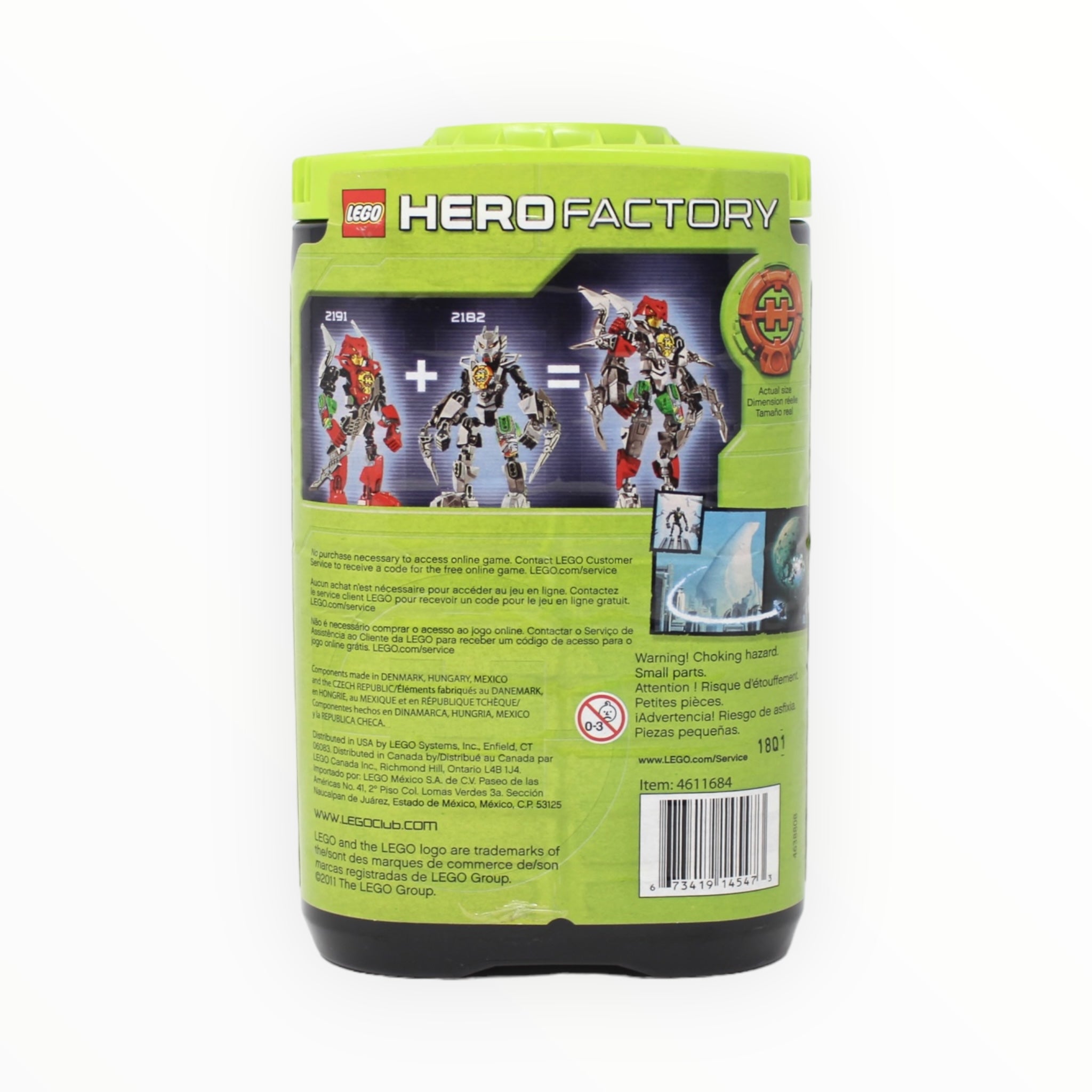 Retired Set 2182 Hero Factory Bulk 3.0