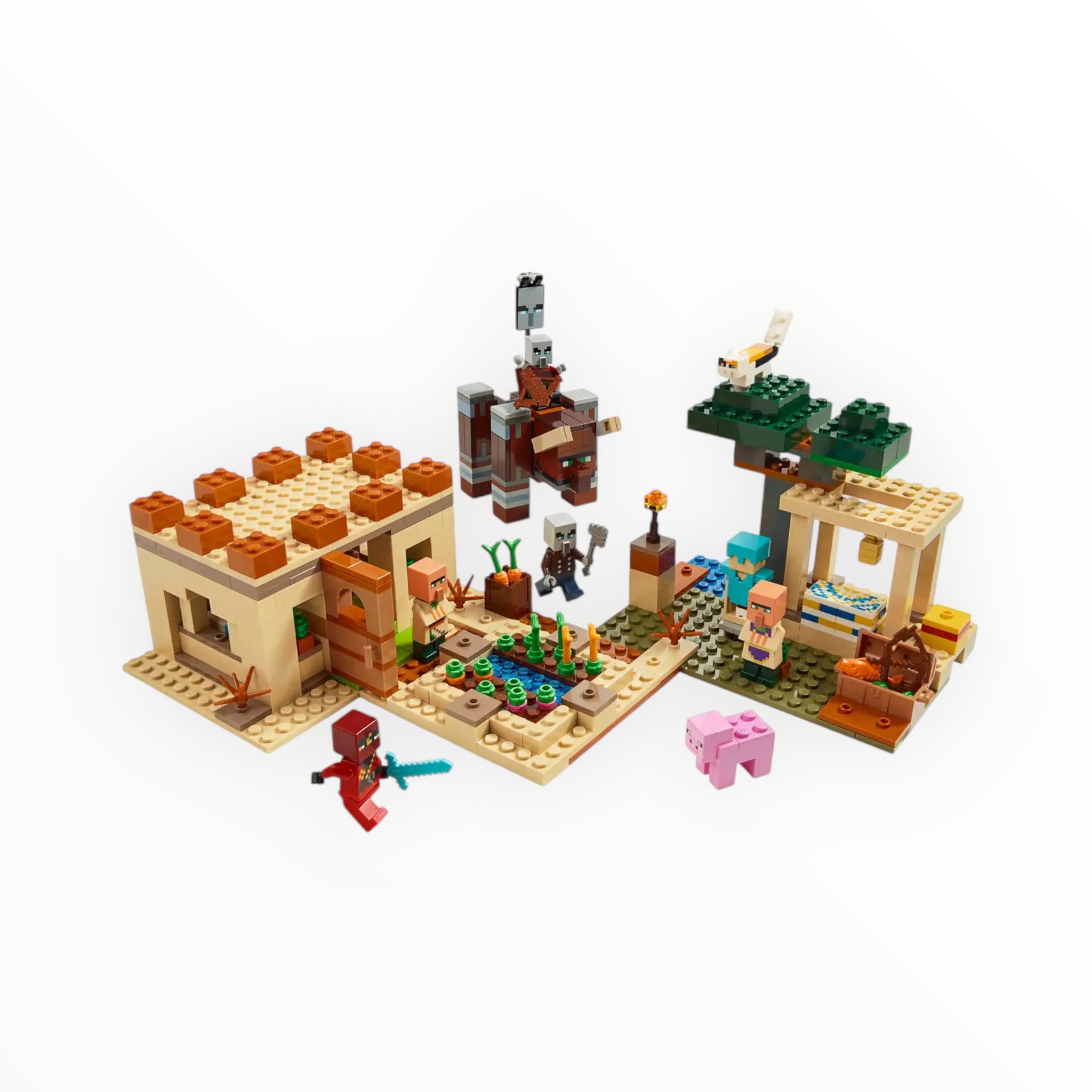 Retired Set 21160 Minecraft The Illager Raid (damaged box)