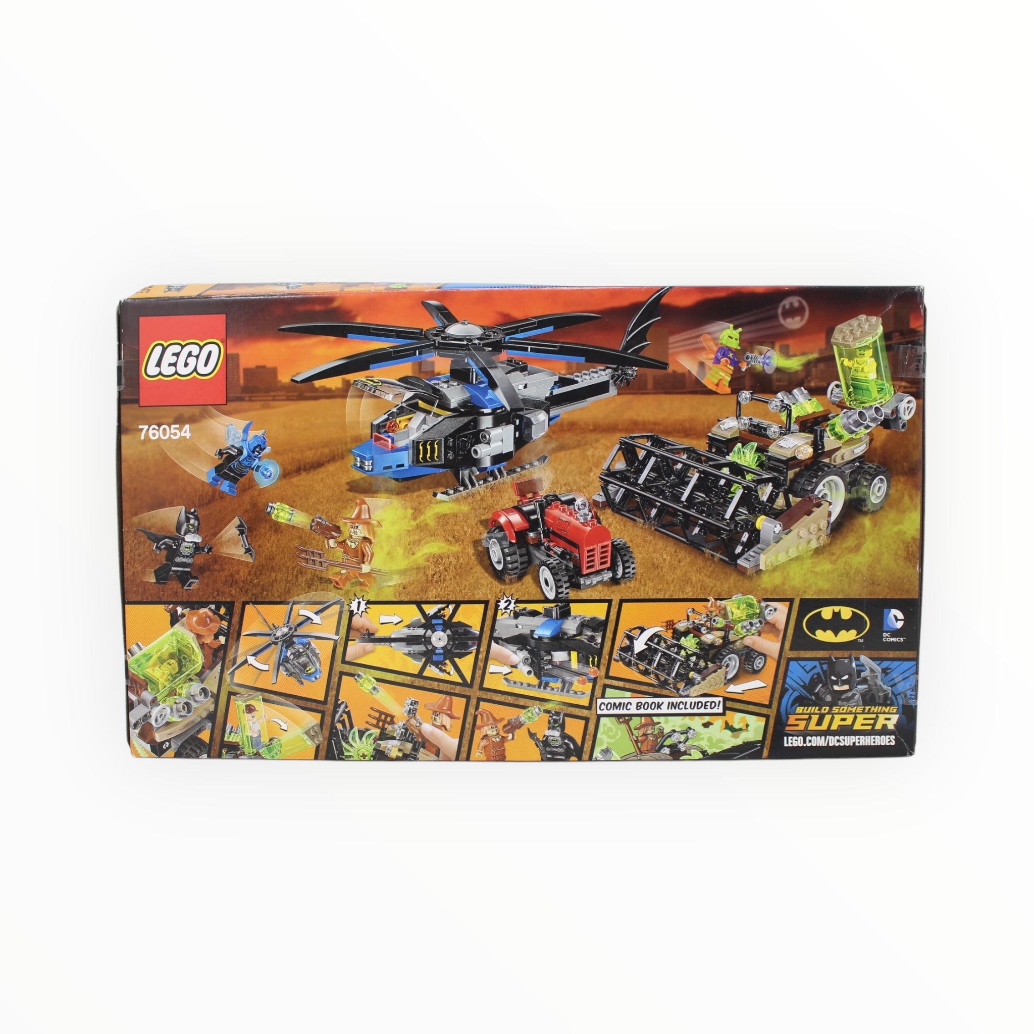 Retired Set 76054 DC Super Heroes Batman: Scarecrow Harvest of Fear (damaged box)