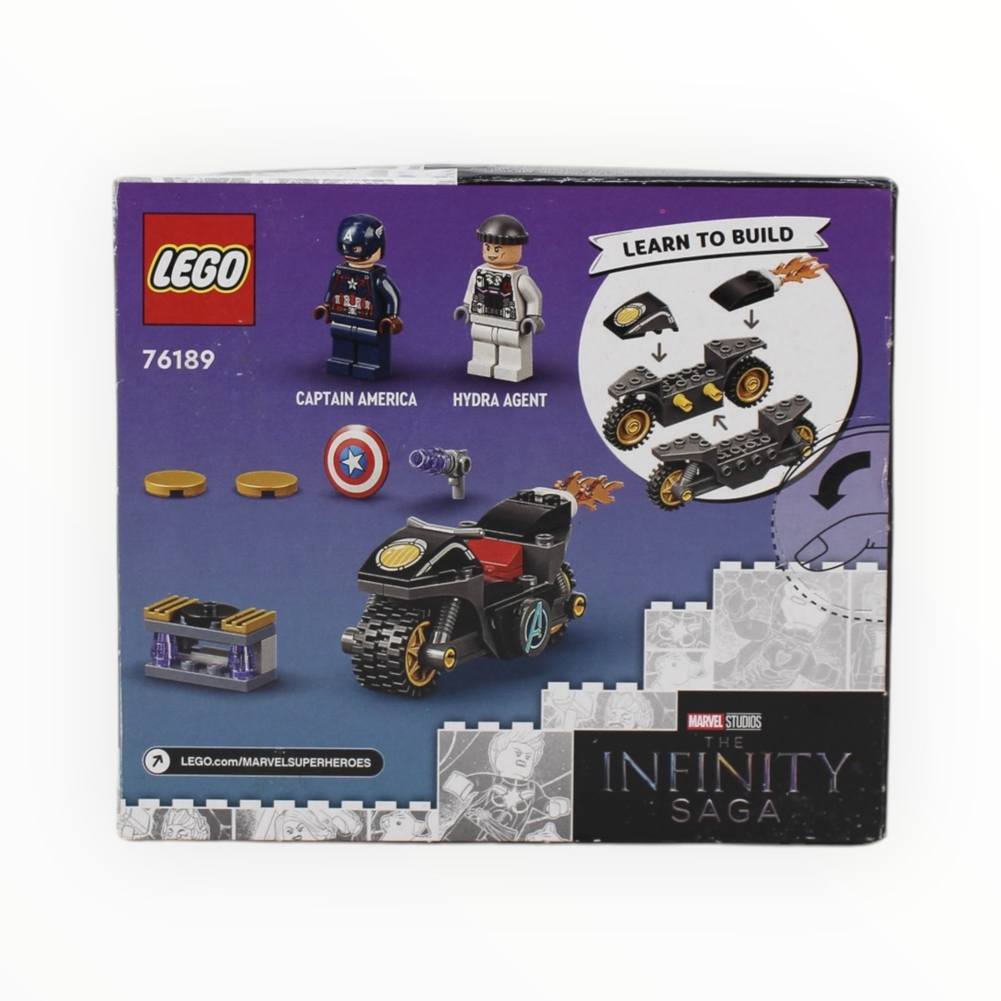 Retired Set 76189 Infinity Saga Captain America and Hydra Face-Off
