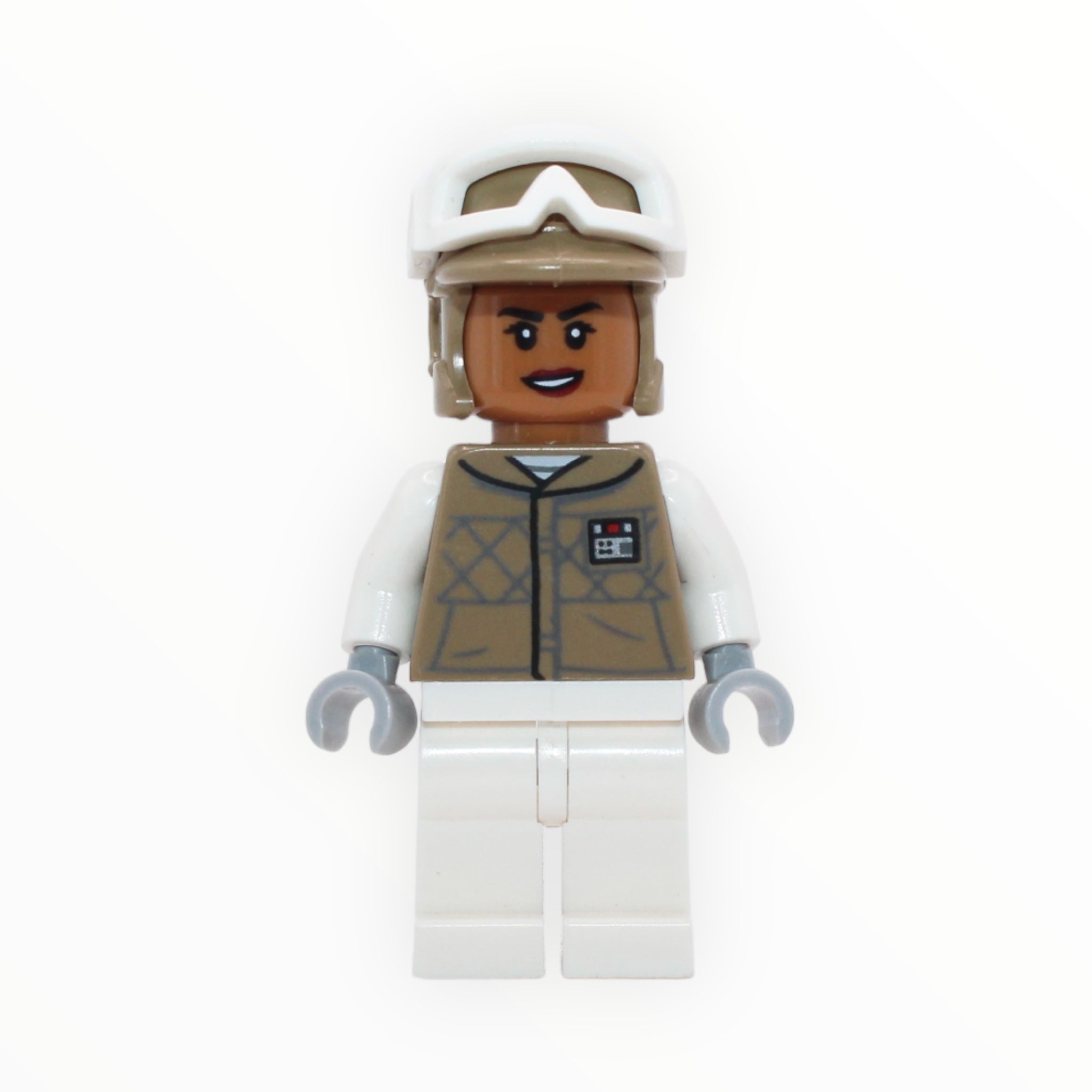 Hoth Rebel Trooper (medium nougat female, dark tan uniform and hat, 2022)