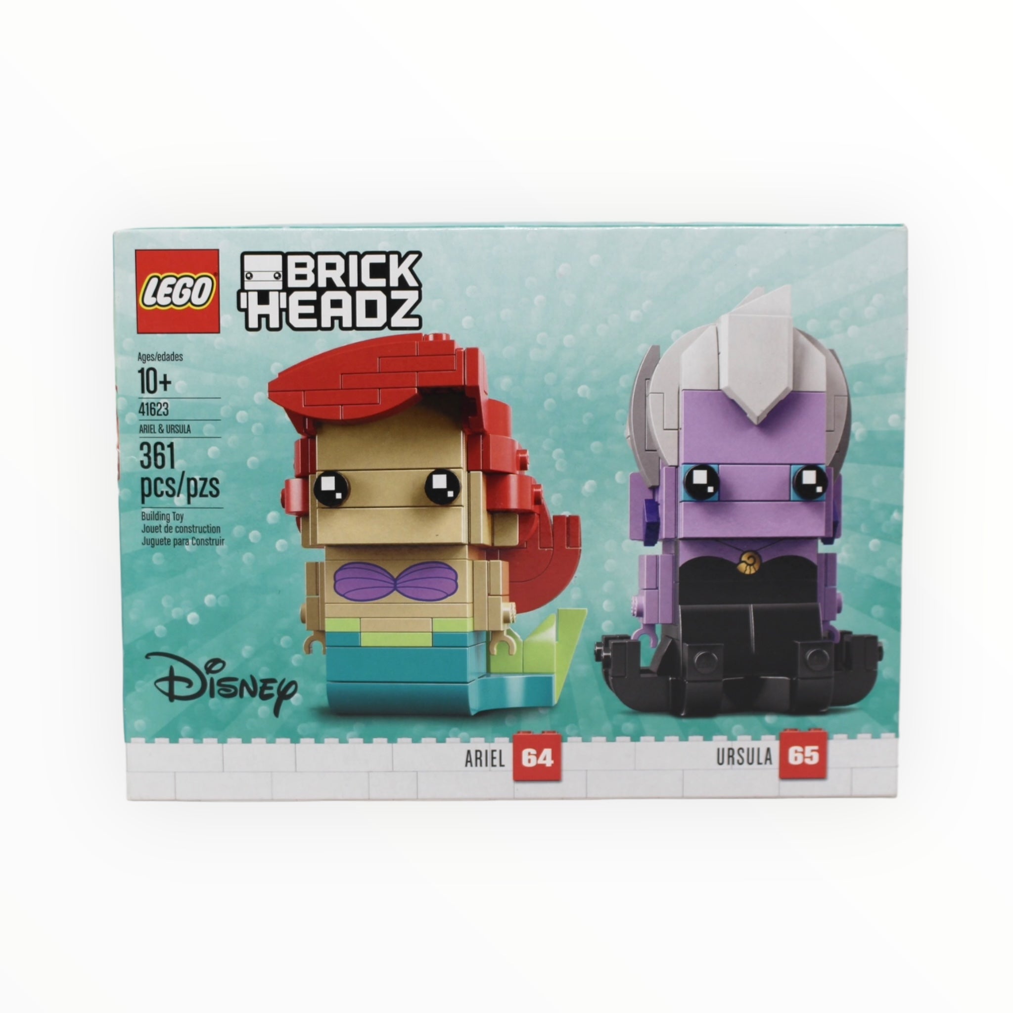 Retired Set 41623 Disney BrickHeadz Ariel & Ursula