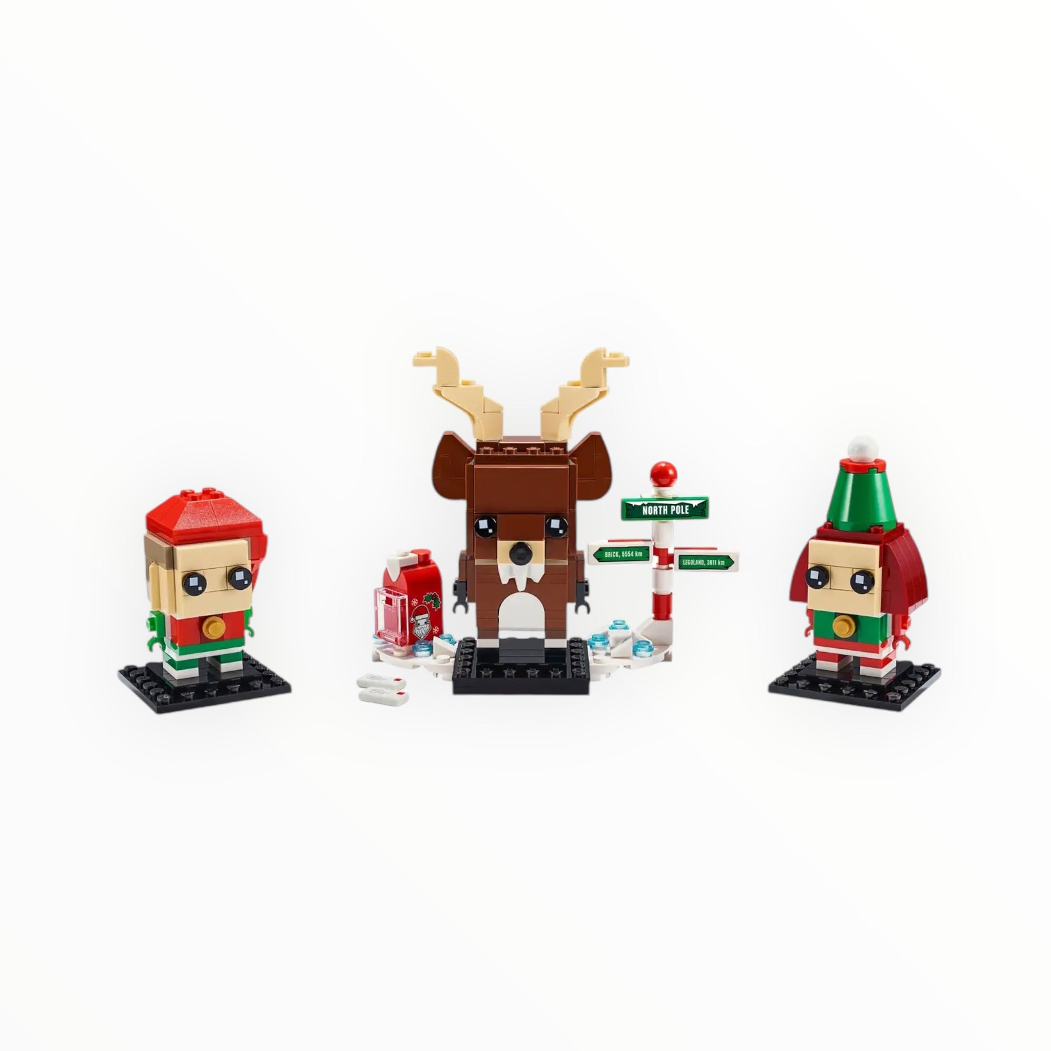 Retired Set 40353 BrickHeadz Reindeer, Elf, and Elfie