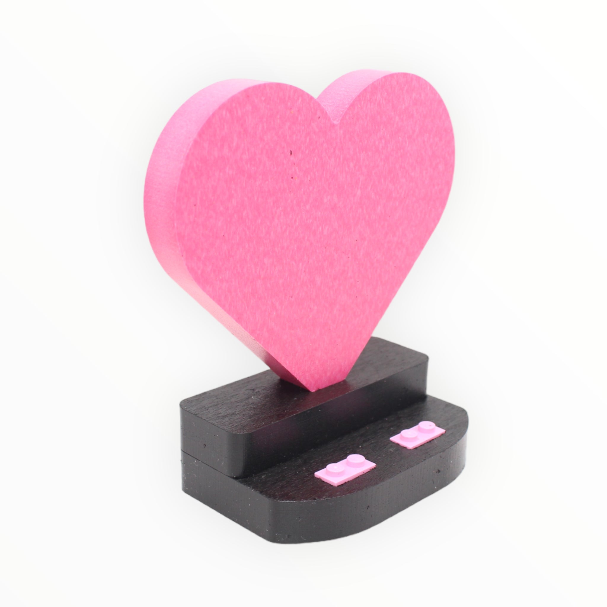 Heart-Shaped Minifigure Display Stand (pick a color)