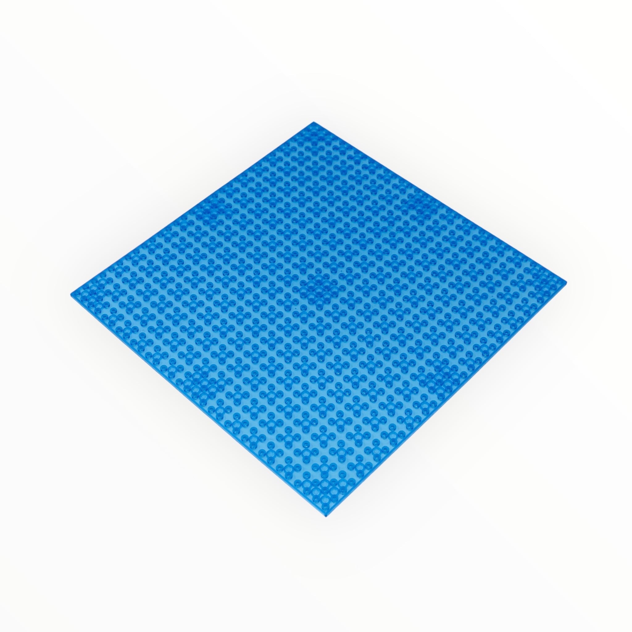 Transparent Blue LEGO® Compatible Baseplates 10x10