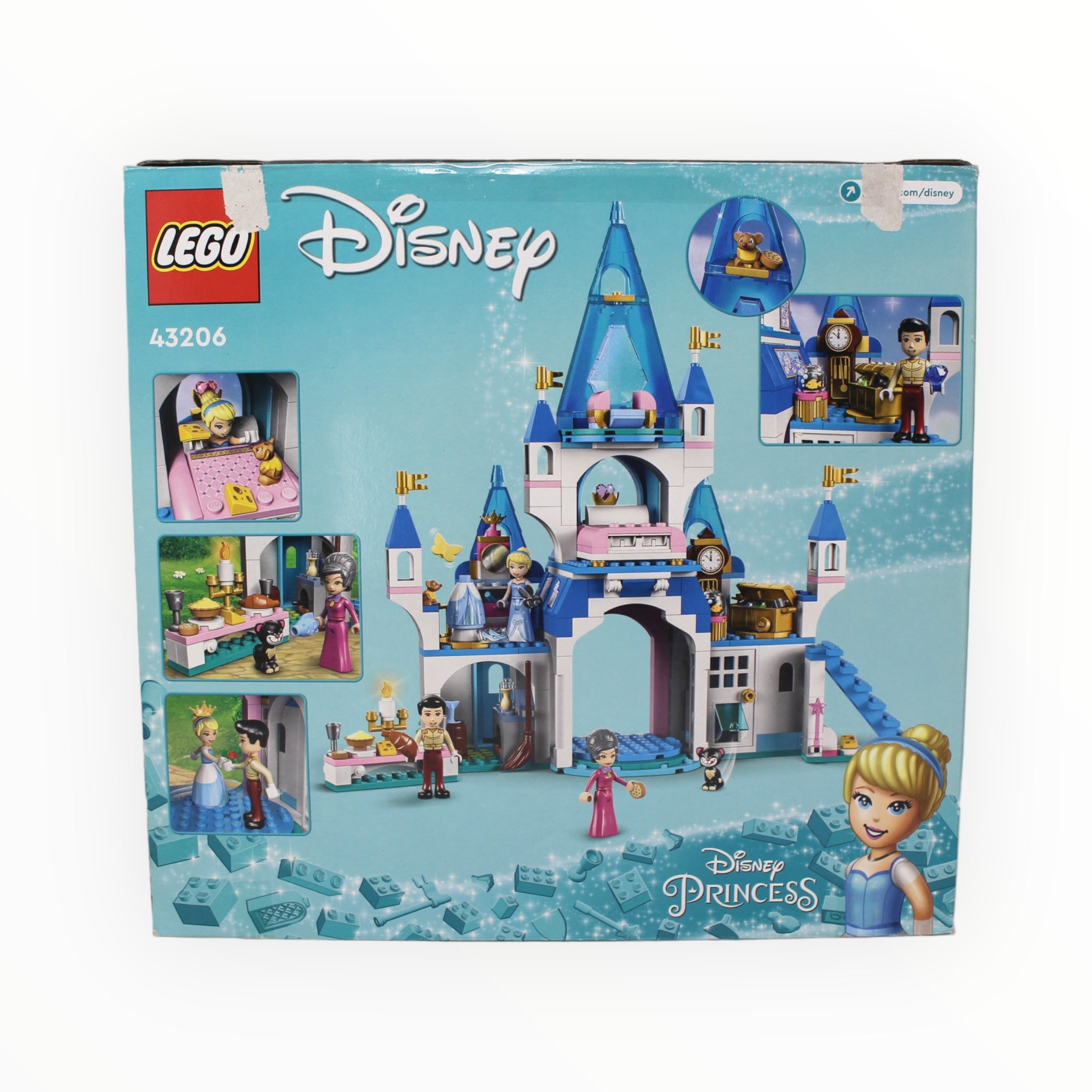 Certified Used Set 43206 Disney Cinderella and Prince Charming’s Castle