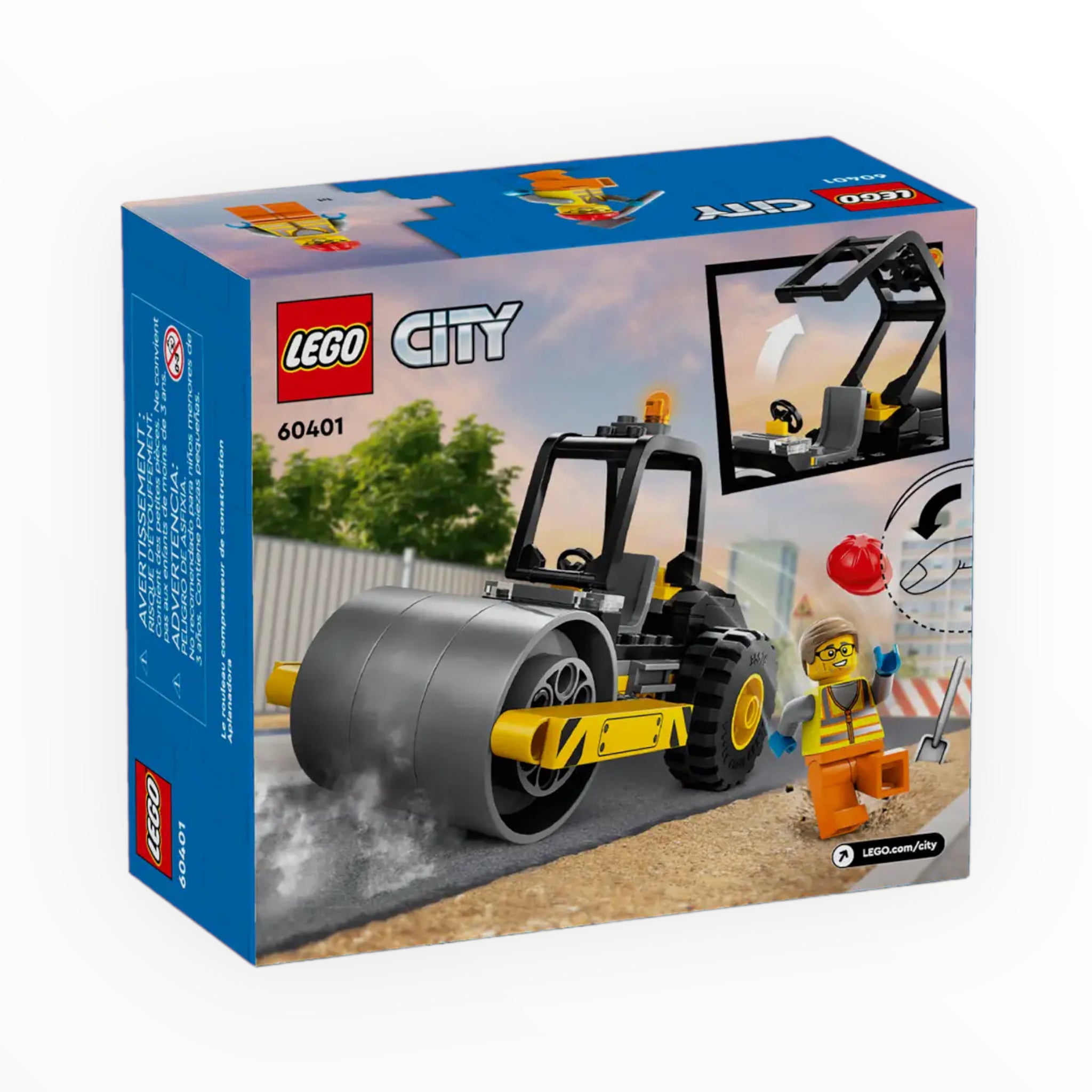 60401 City Construction Steamroller