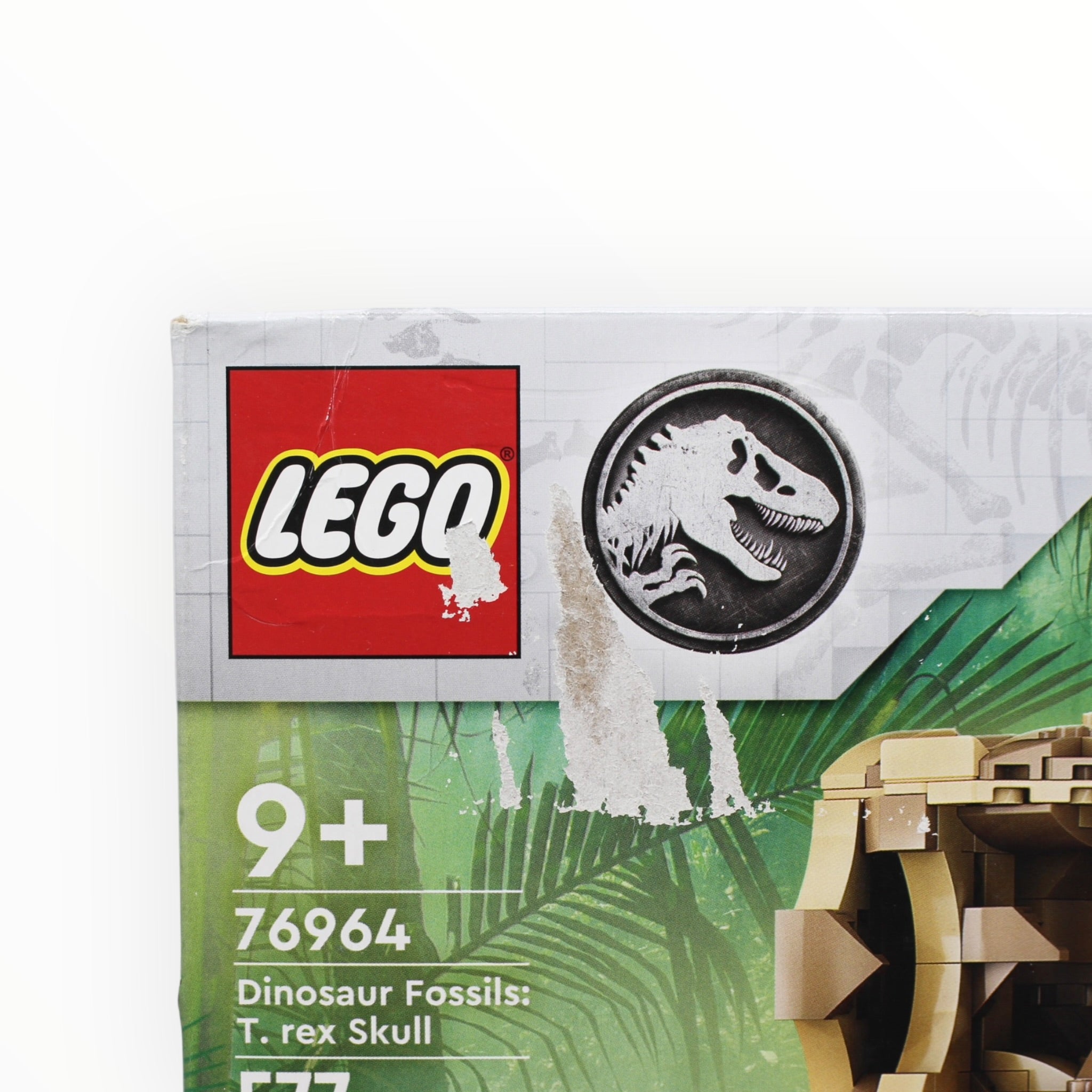 Certified Used Set 76964 Jurassic World Dinosaur Fossils: T. rex Skull (slight box damage)