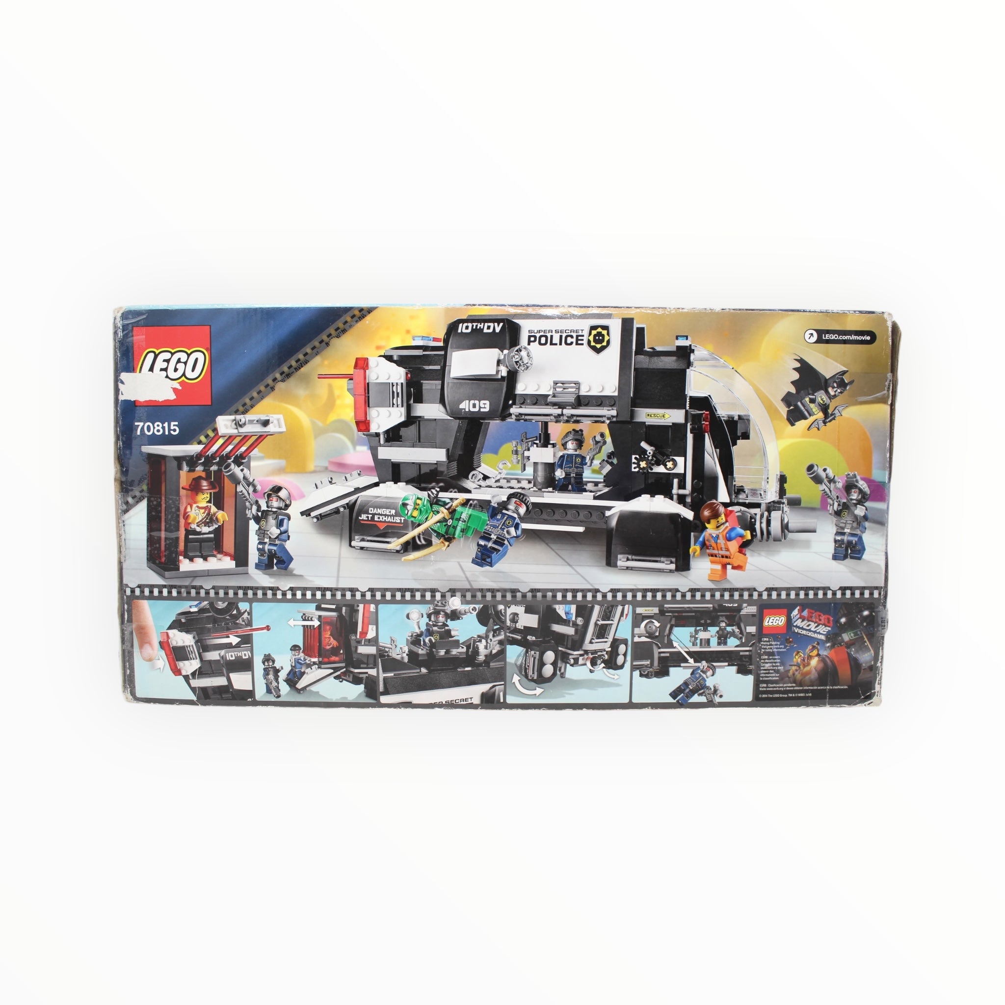 Certified Used Set 70815 The LEGO Movie Super Secret Police Dropship (open box, sealed bags)