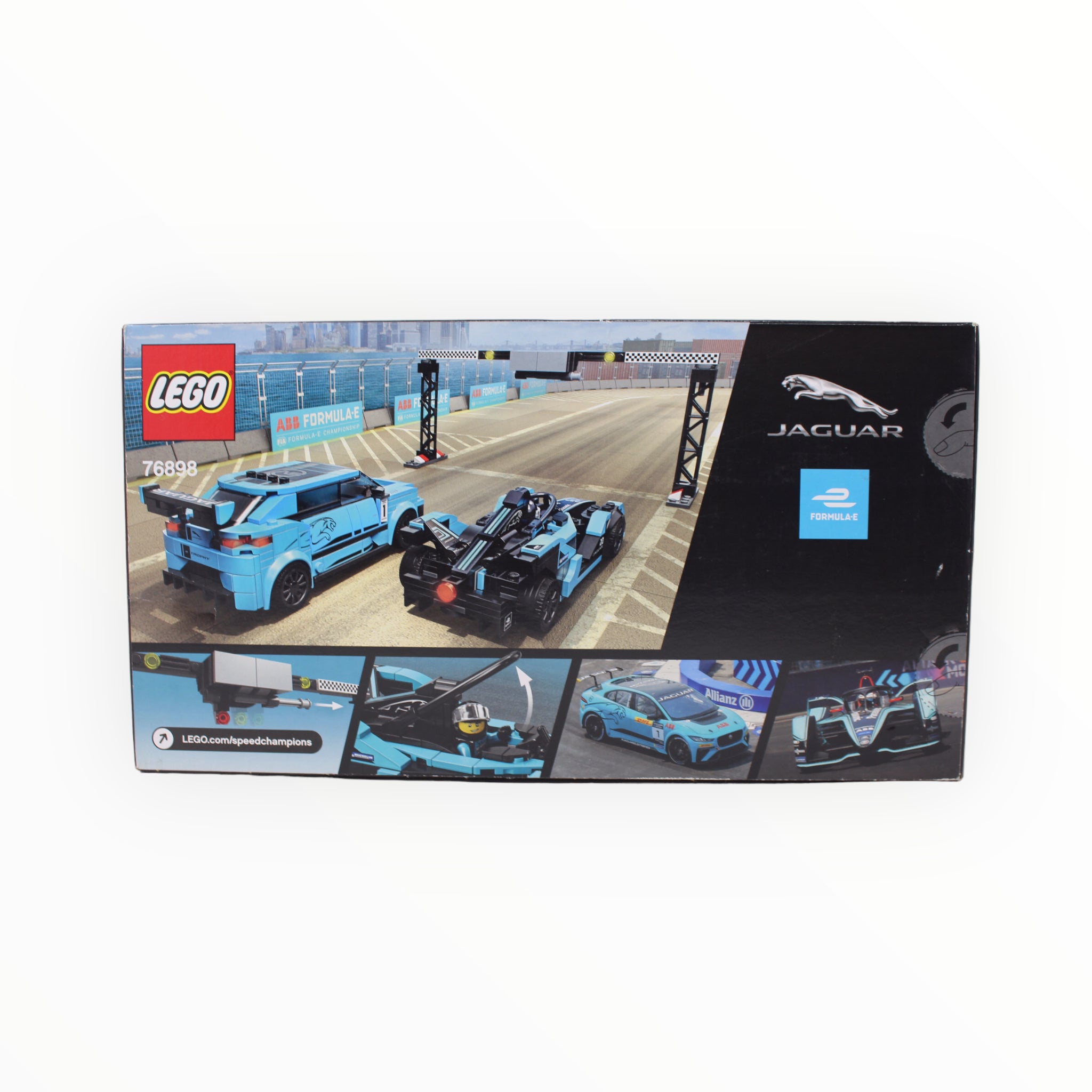Retired Set 76898 Speed Champions Formula E Panasonic Jaguar Racing GEN2 Car & Jaguar I-PACE eTROPHY