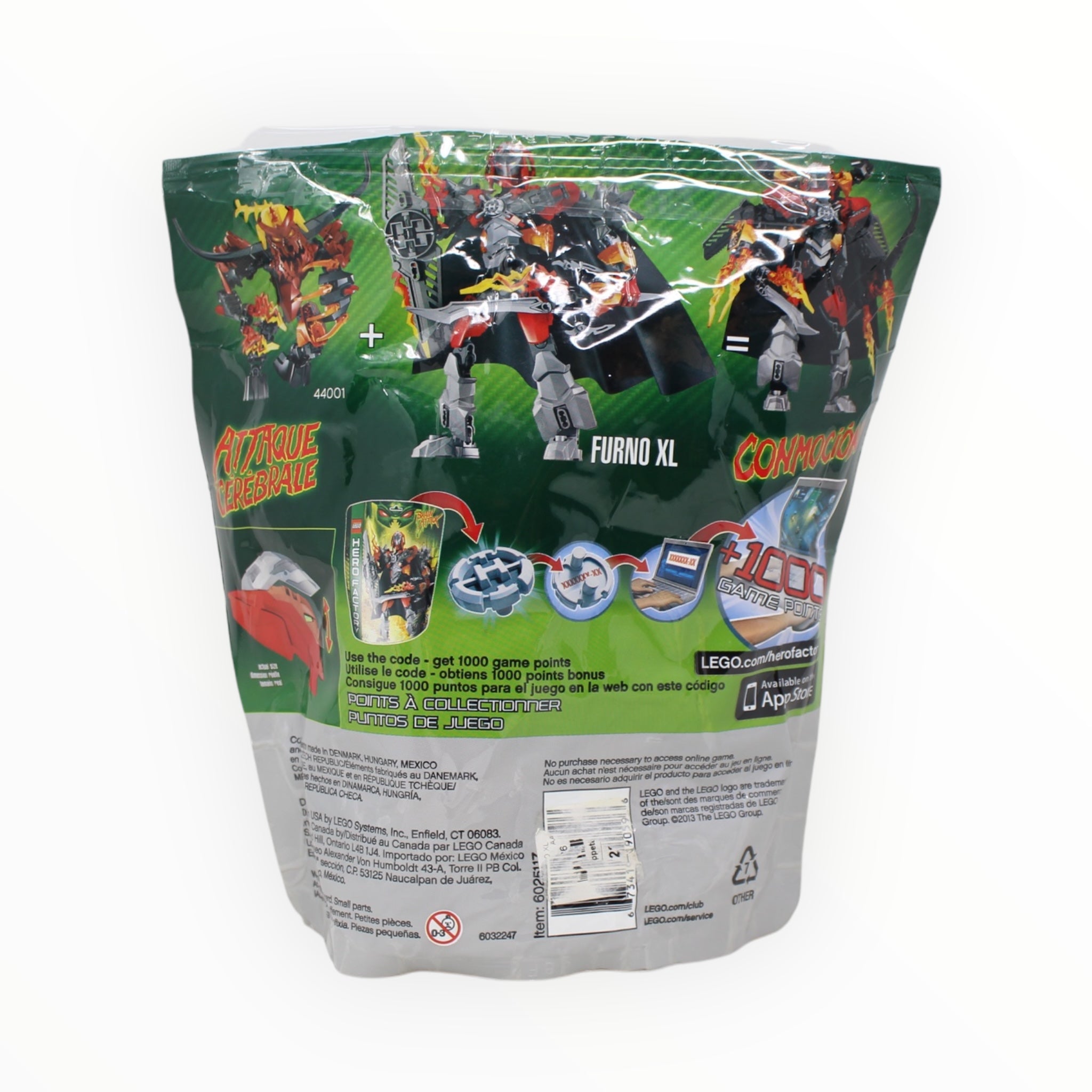 Certified Used Set 44000 Hero Factory Furno XL