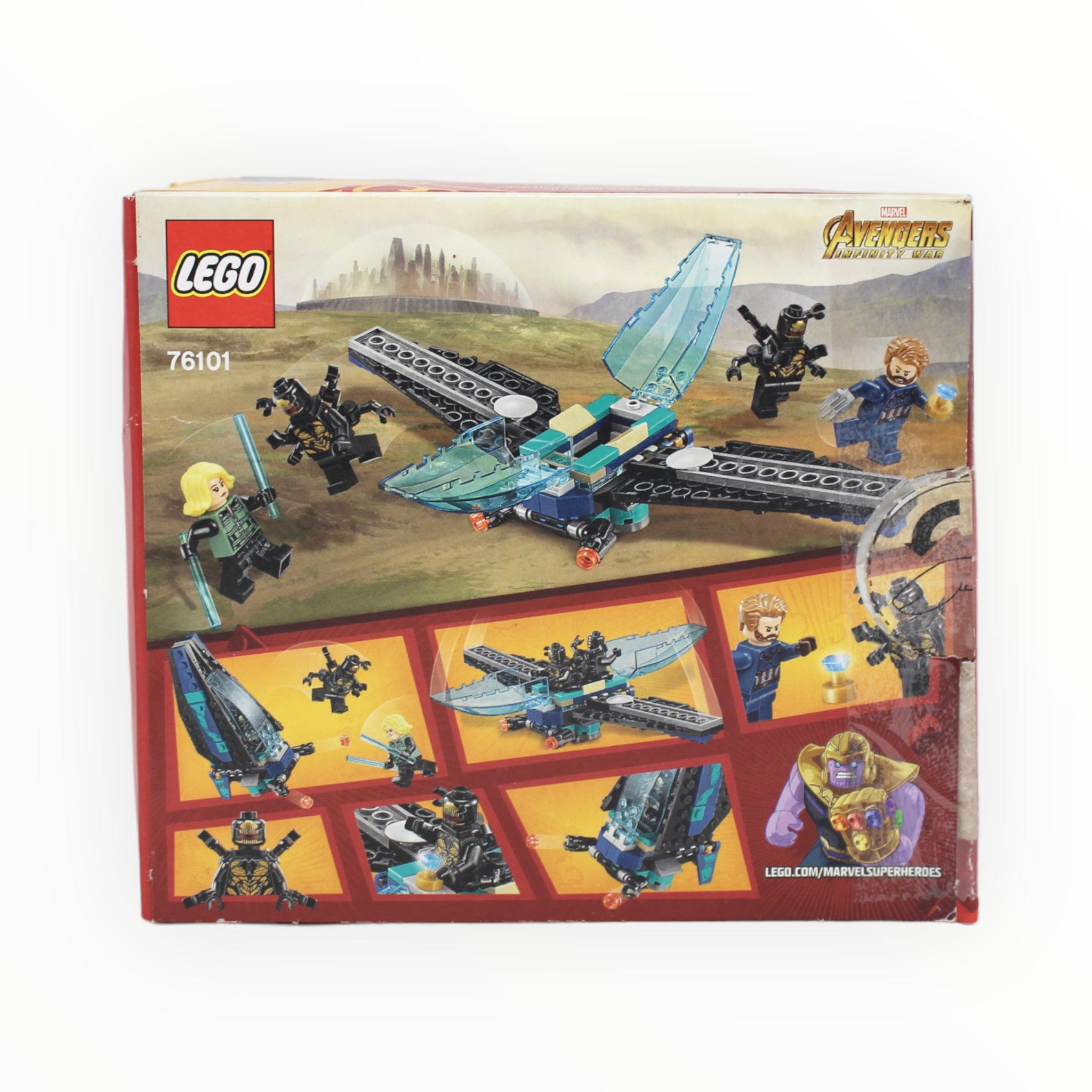 Certified Used Set 76101 Marvel Super Heroes Outrider Dropship Attack