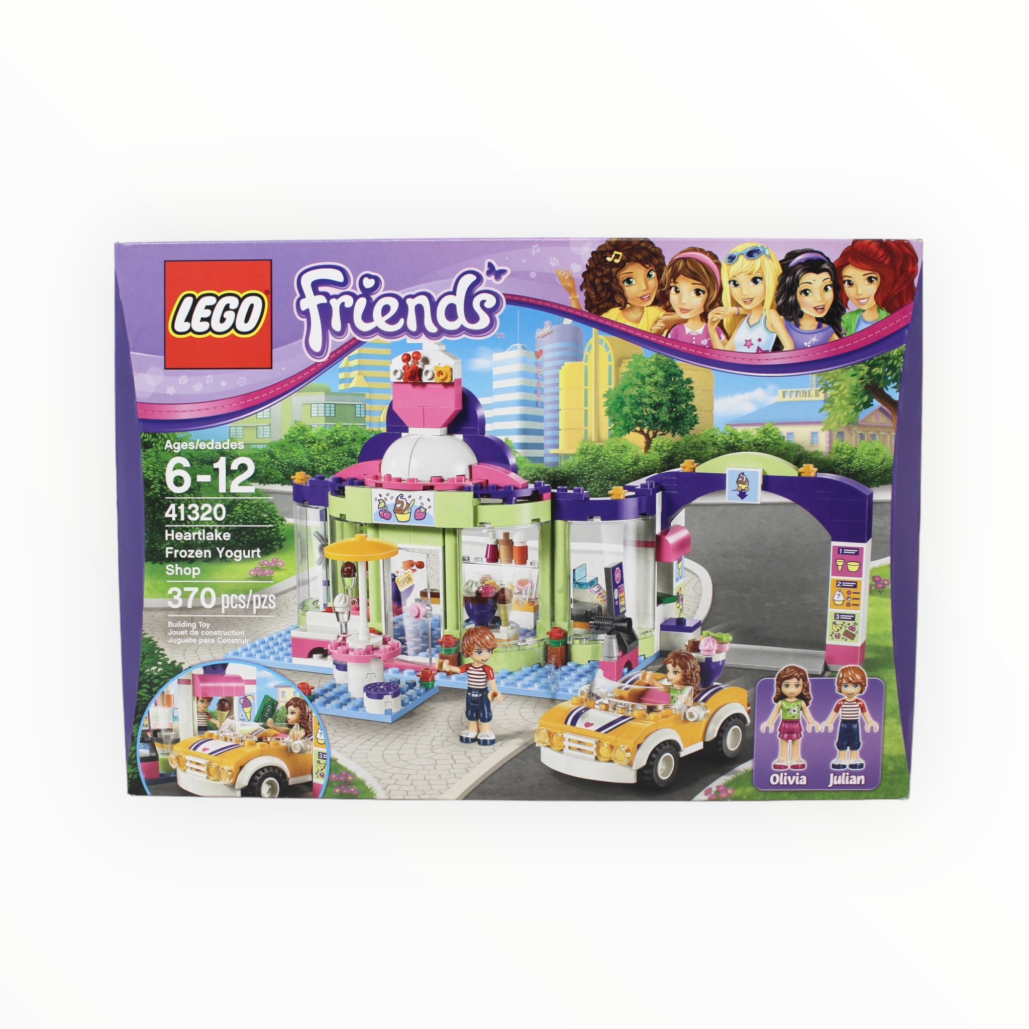 Retired Set 41320 Friends Heartlake Frozen Yogurt Shop