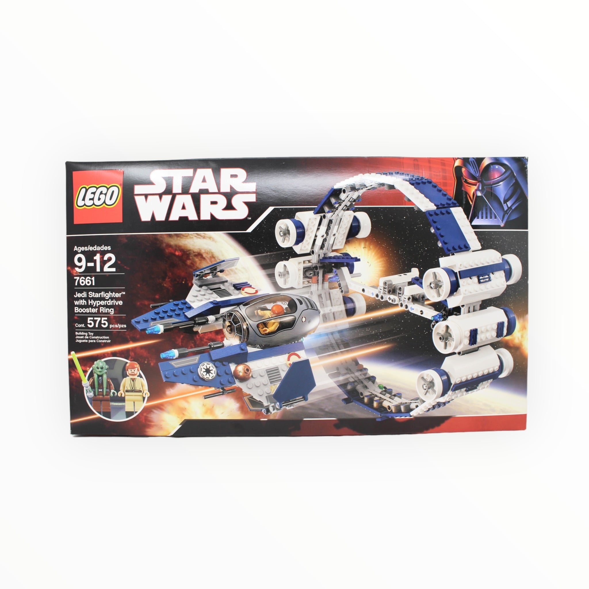 Certified Used Set 7661 Star Wars Jedi Starfighter with Hyperdrive Booster Ring
