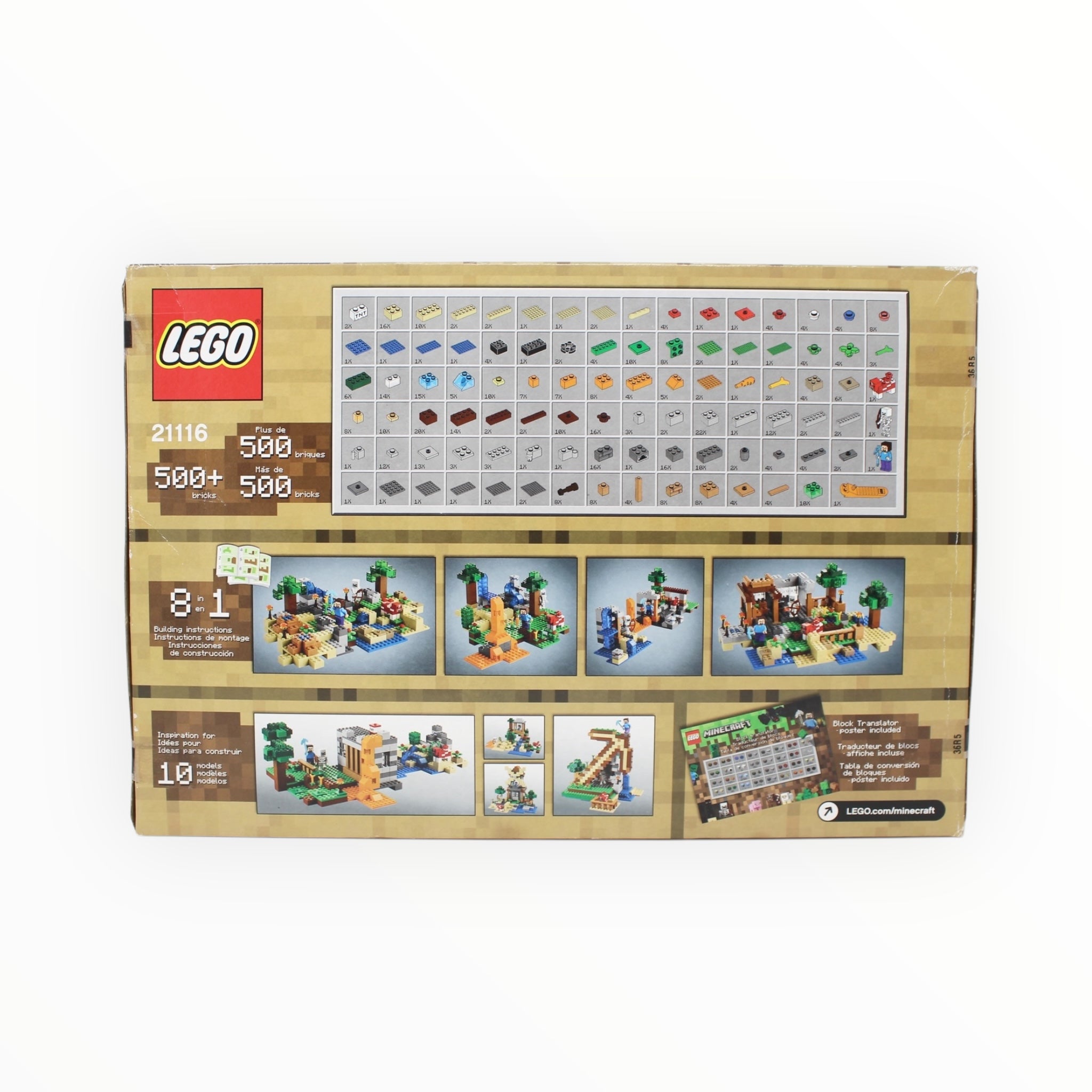 Retired Set 21116 Minecraft Crafting Box (damaged box)