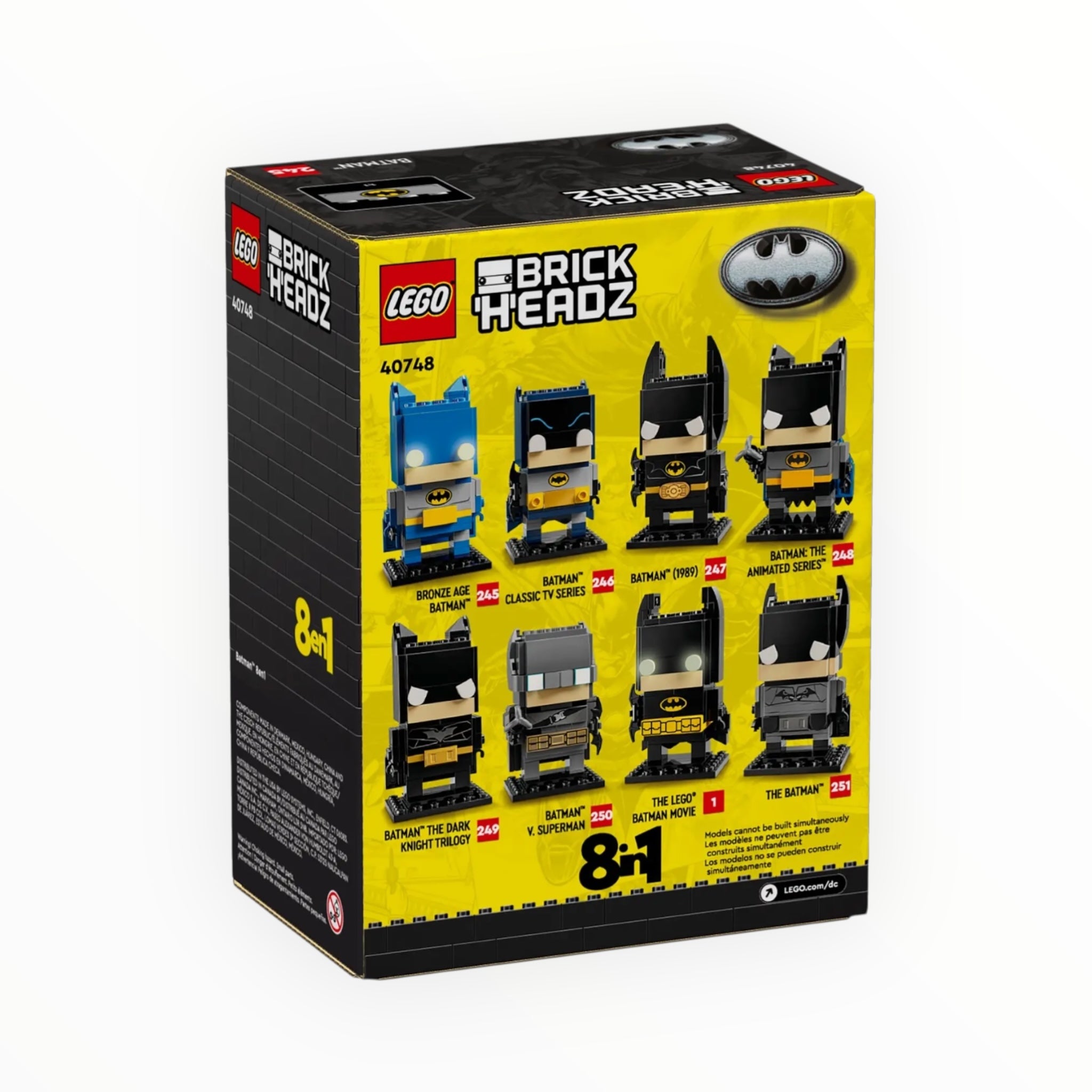 40748 DC BrickHeadz Batman 8in1 Figure