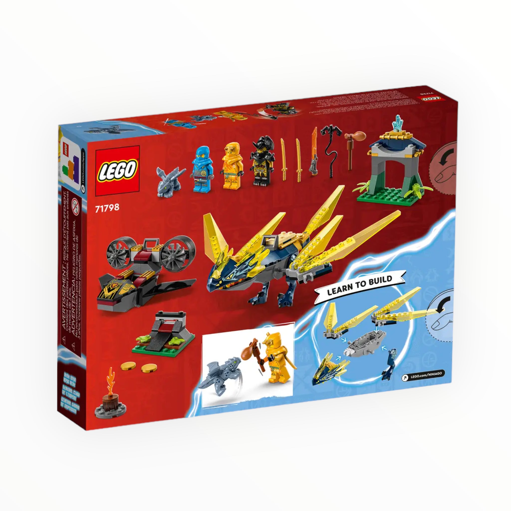 Ninjago le combat du bébé dragon de nya et arin Lego