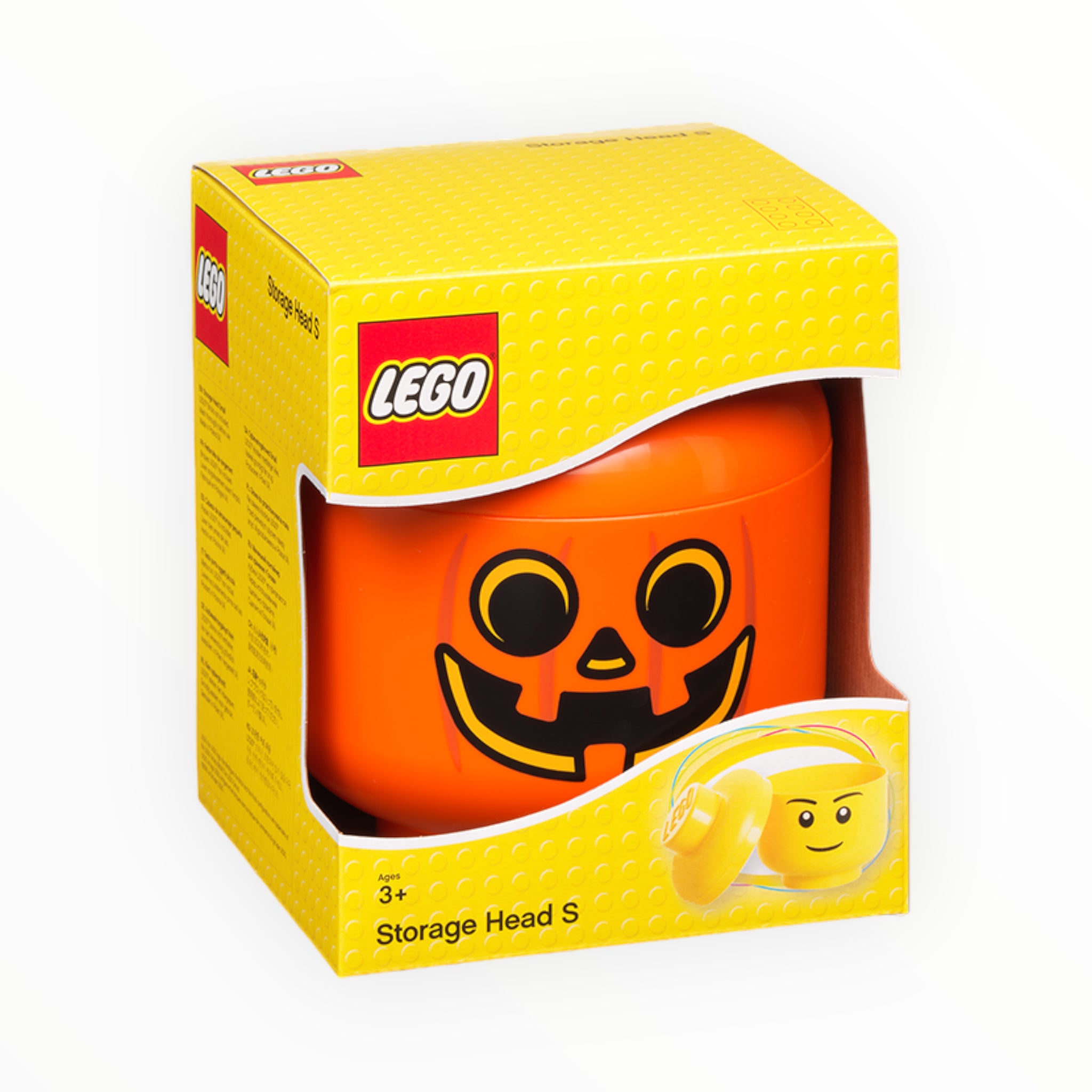 Small LEGO Pumpkin Storage Head