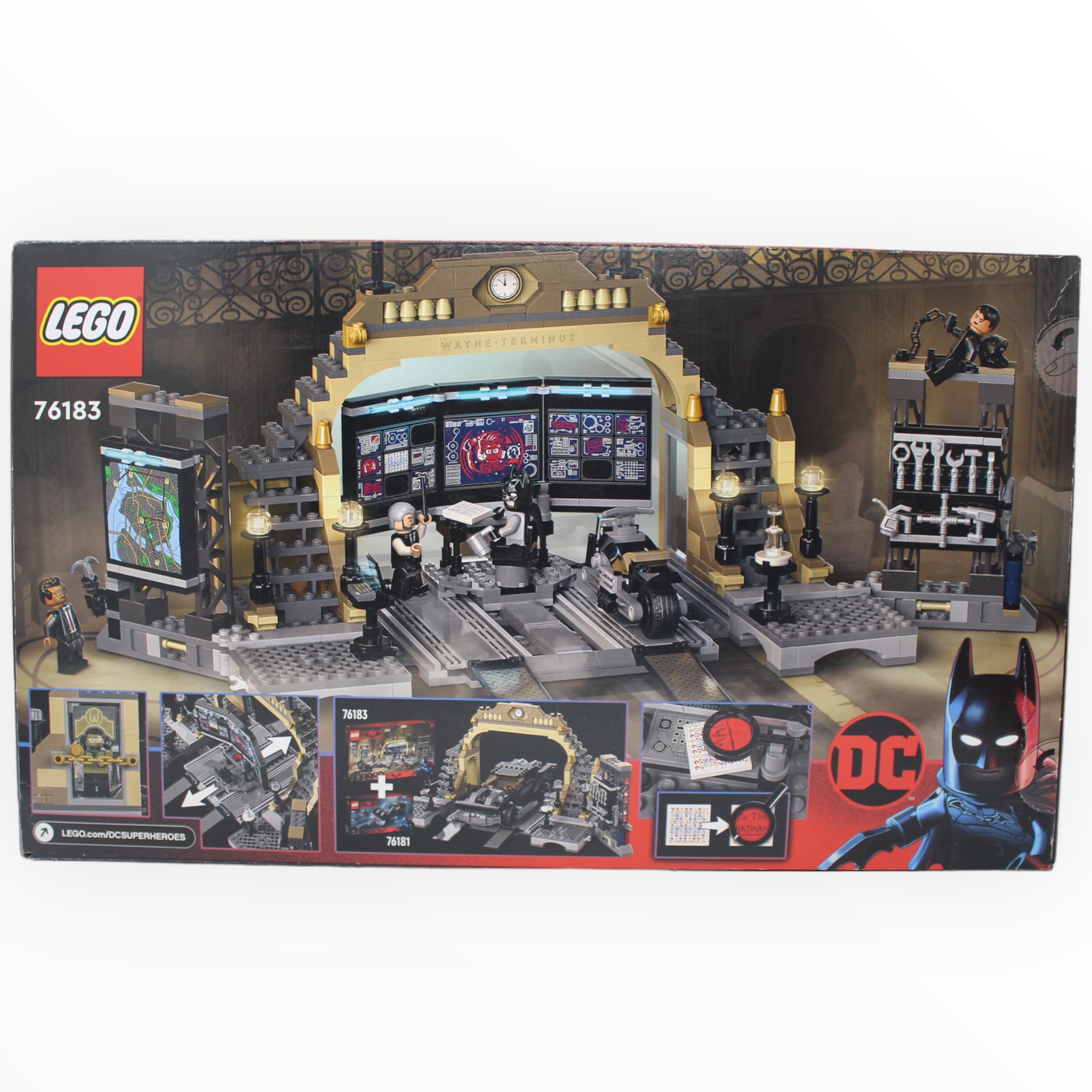 Retired Set 76183 The Batman Batcave: The Riddler Face-off