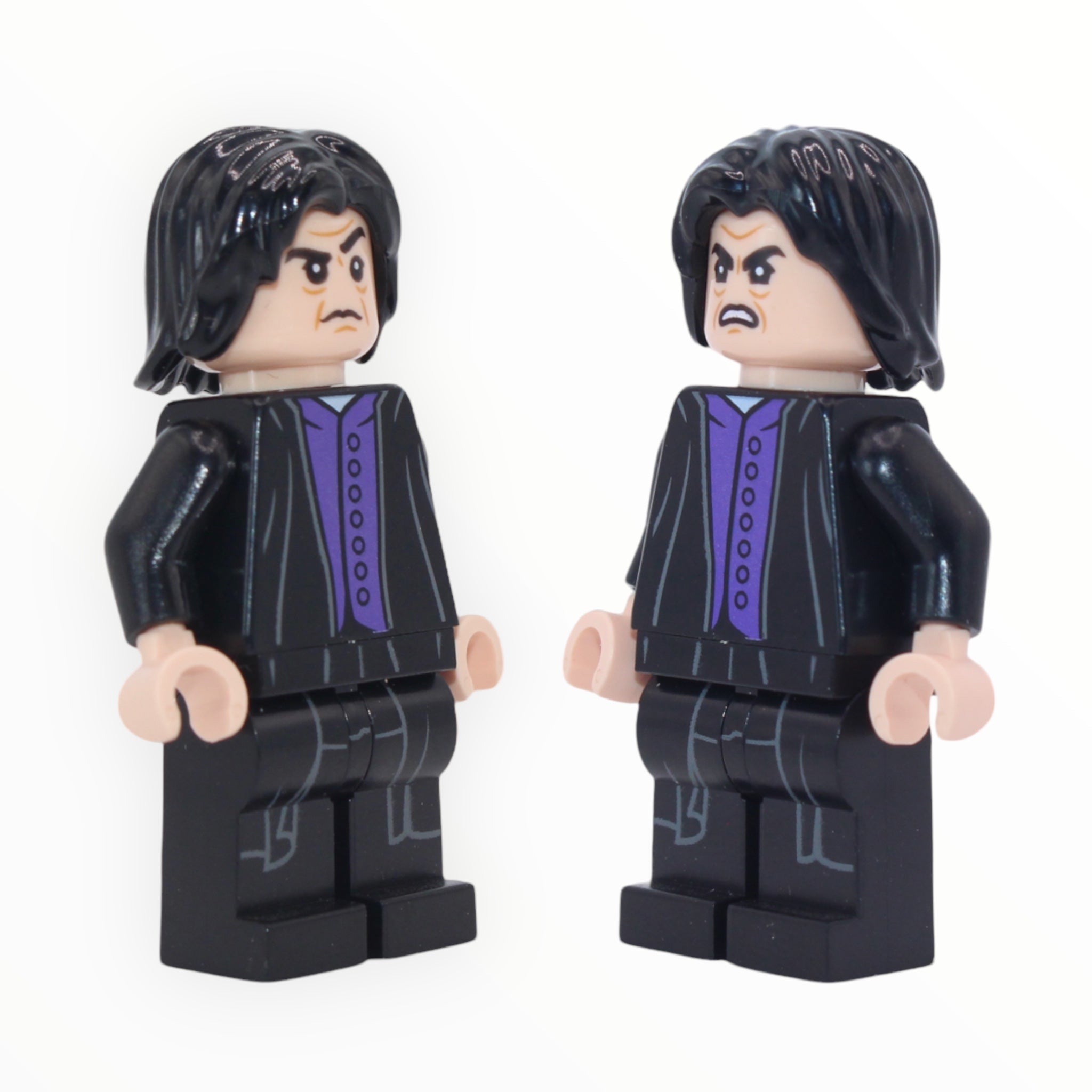Professor Severus Snape (dark purple shirt, printed legs with shirt tail)