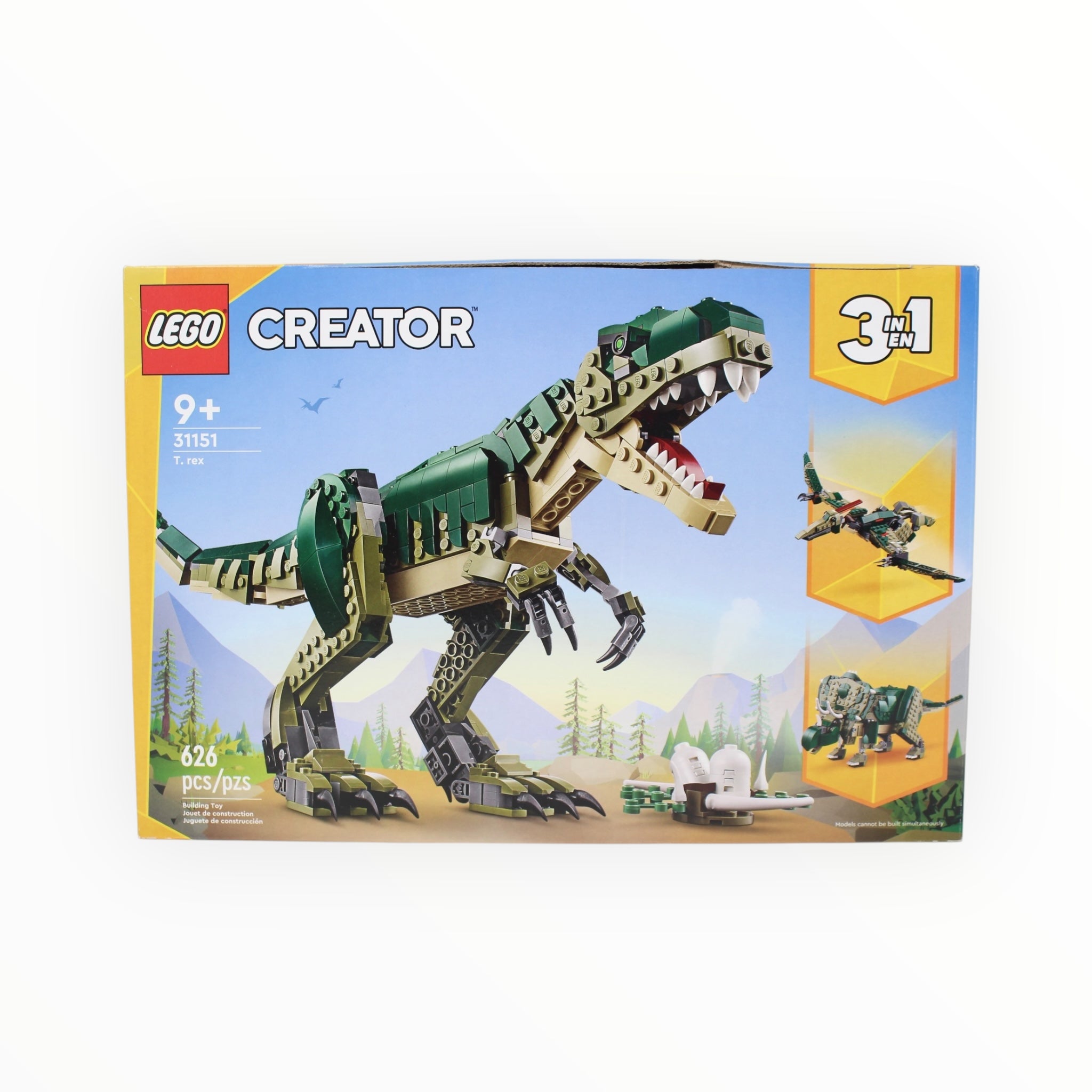 Certified Used Set 31151 Creator T. rex (sealed bags, damaged box)