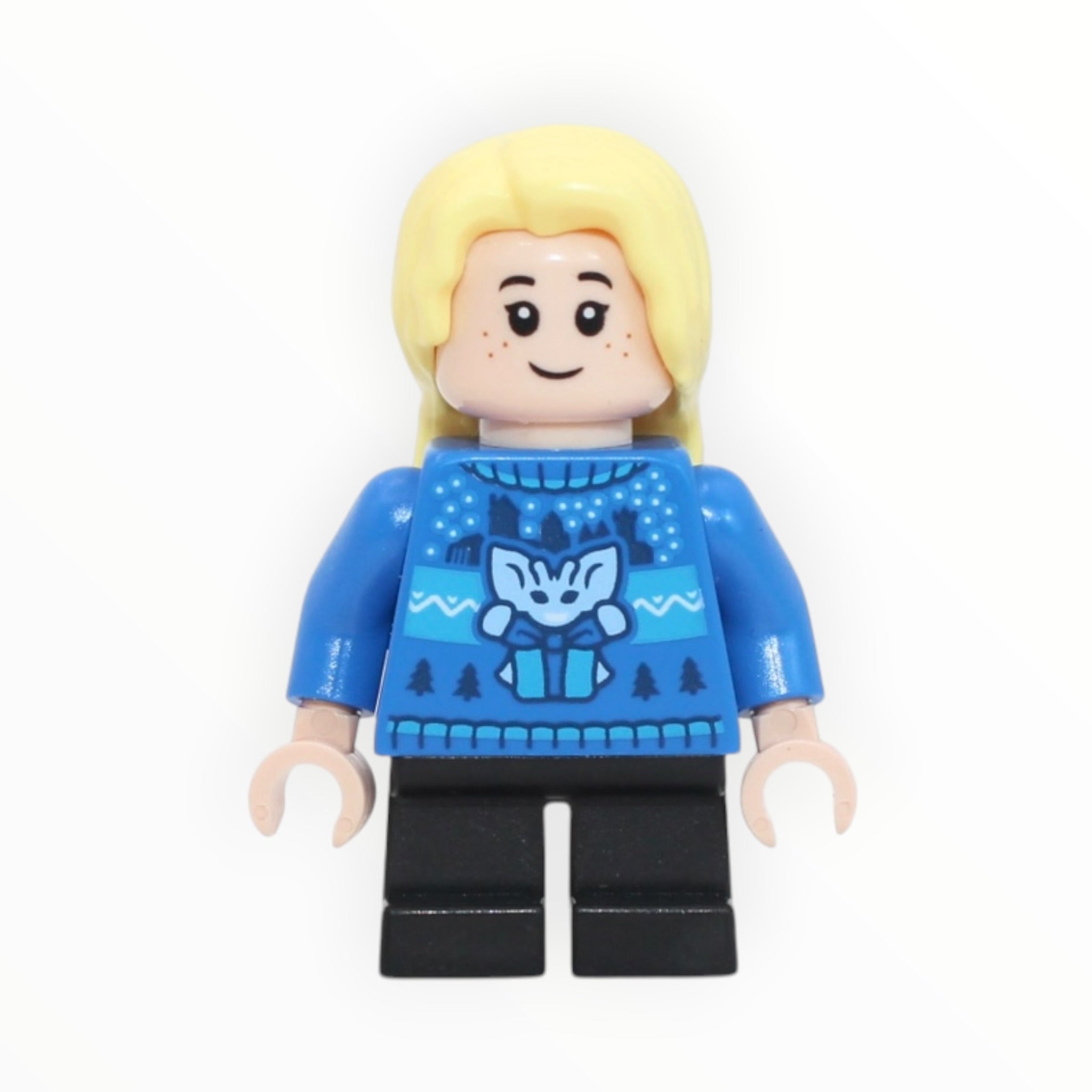 Luna Lovegood (blue holiday sweater, short black legs, 2025)
