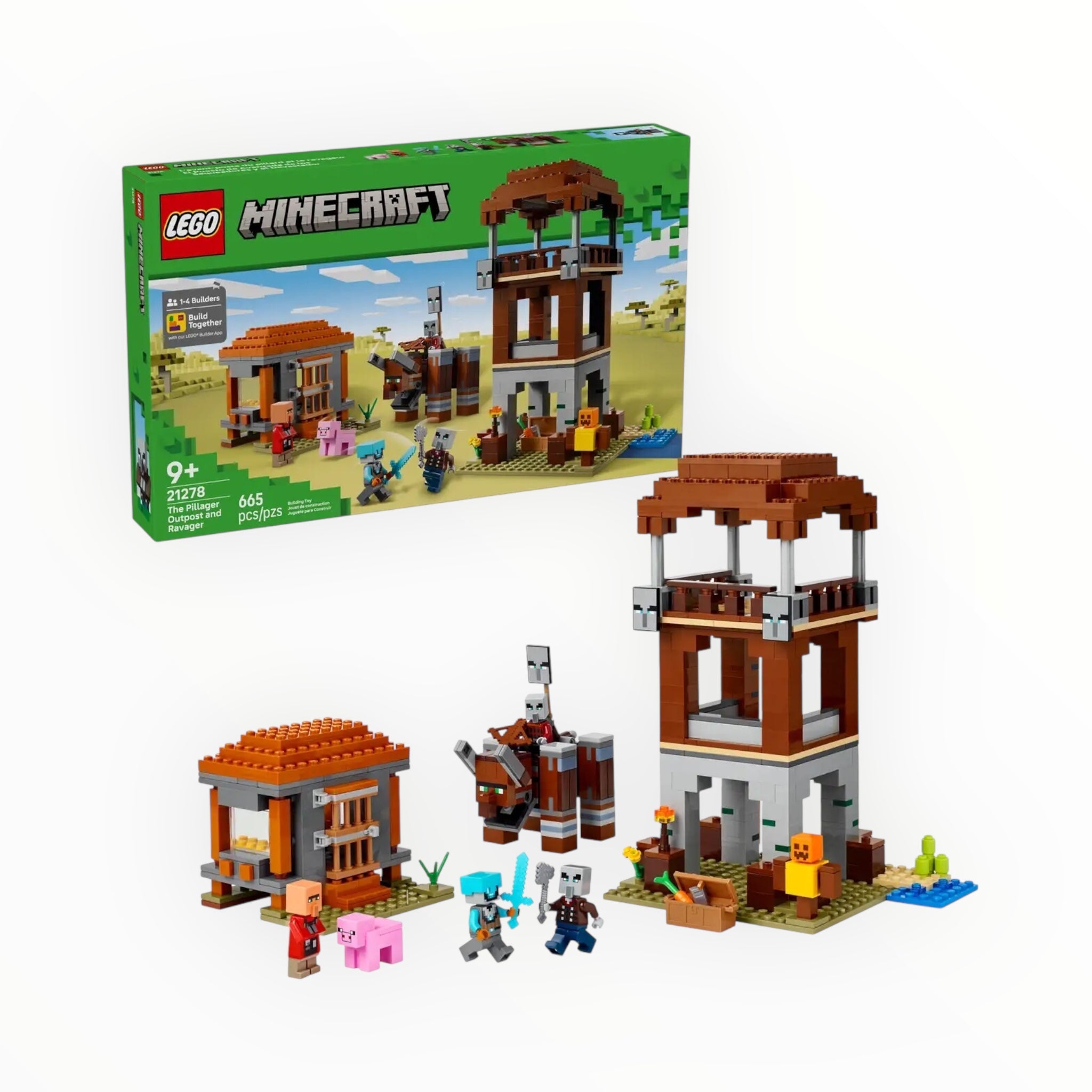 21278 Minecraft The Pillager Outpost and Ravager