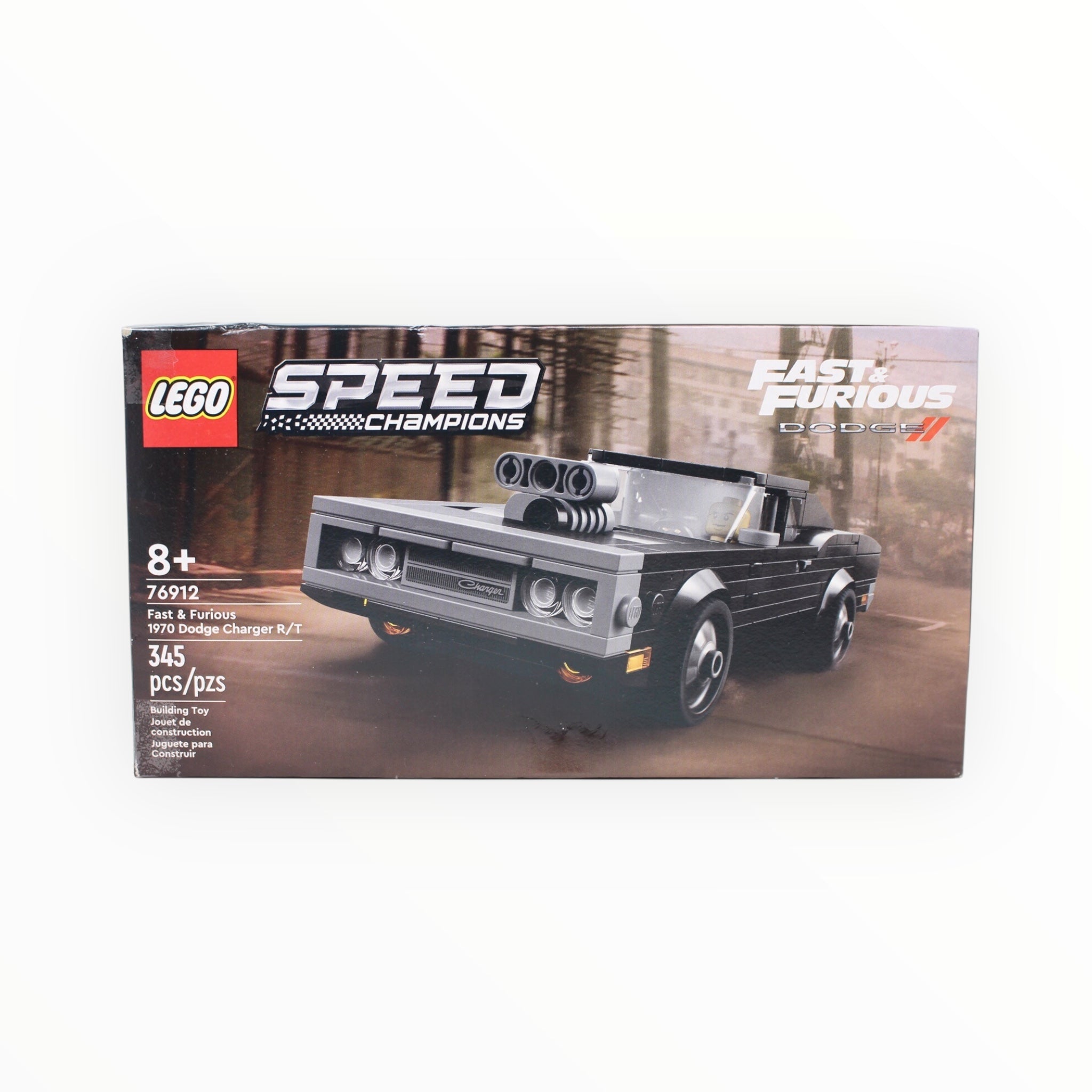 Certified Used Set 76912 Speed Champions Fast & Furious 1970 Dodge Charger R/T (open box, sealed bags)