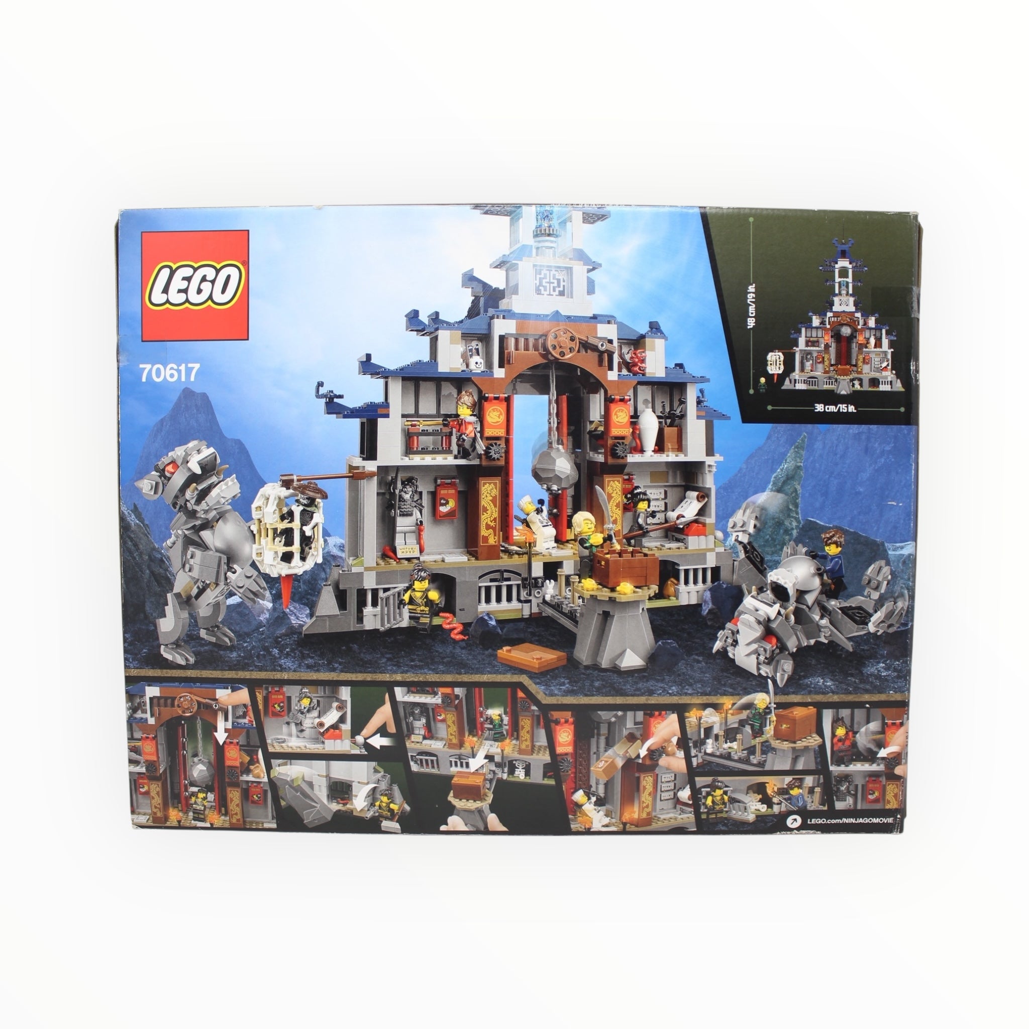 Retired Set 70617 The Ninjago Movie Temple of the Ultimate Ultimate Weapon (slightly damaged box)