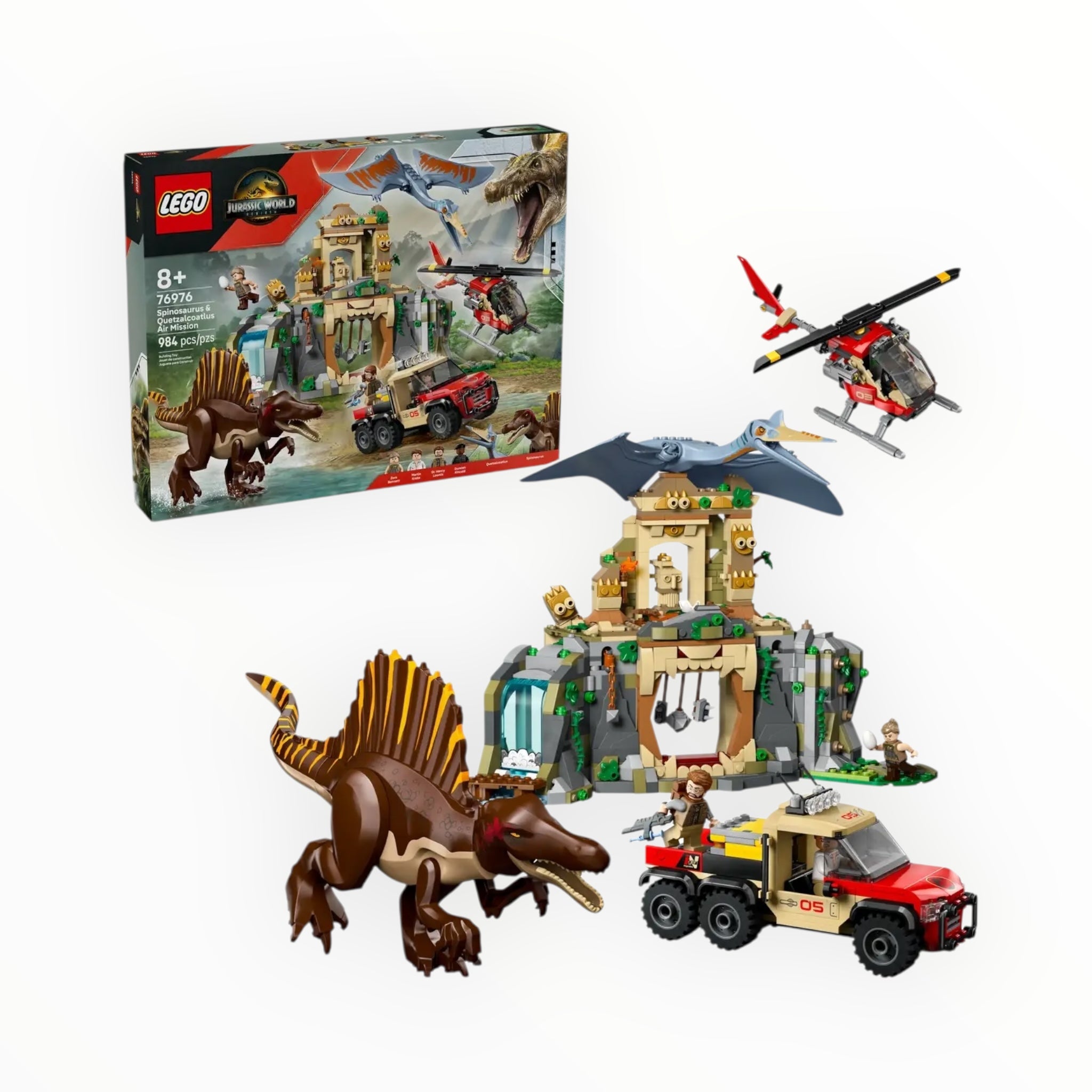 76976 Jurassic World Spinosaurus & Quetzelcoatlus Air Mission